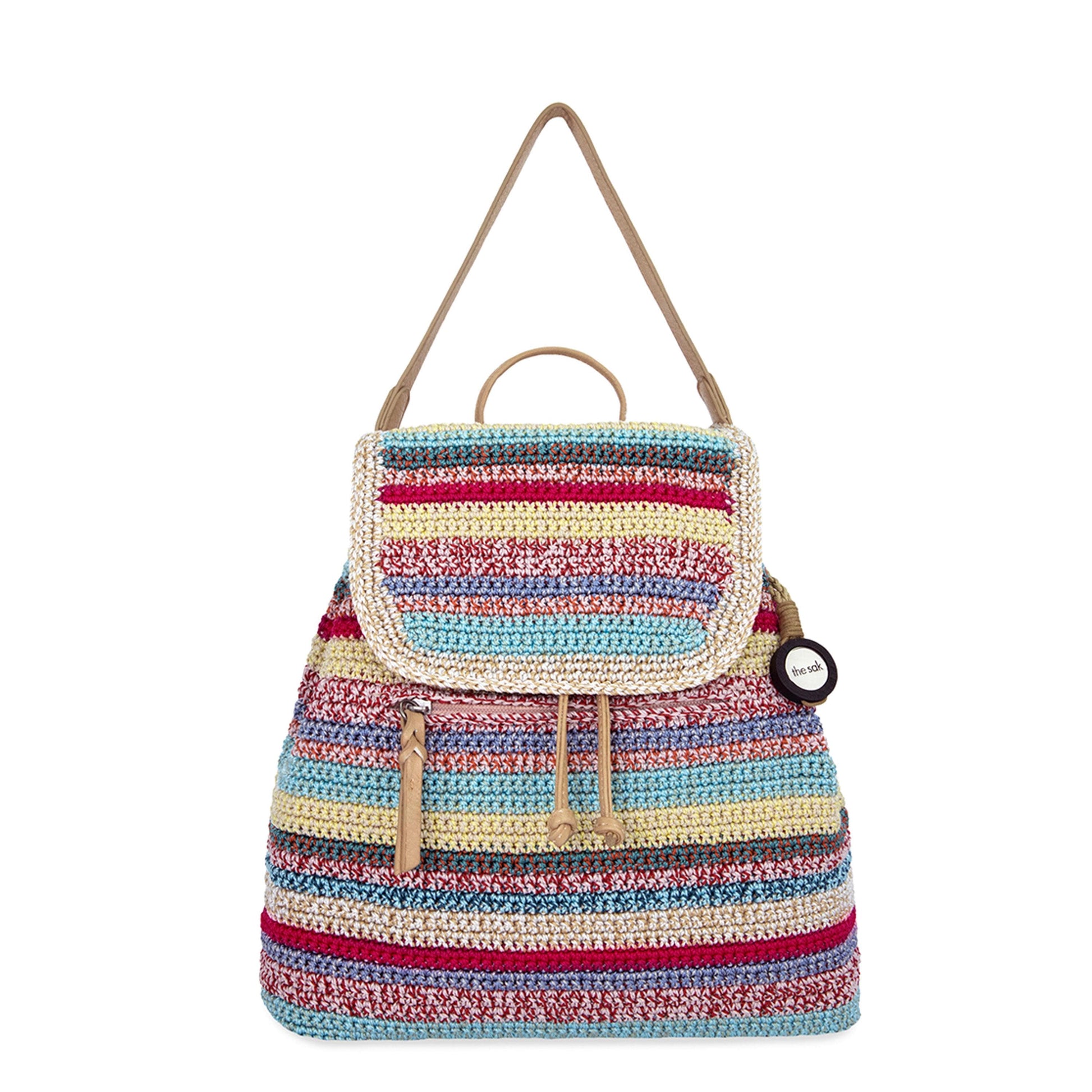 The Sak Sayulita Backpack Crochet - |Eden Stripe|