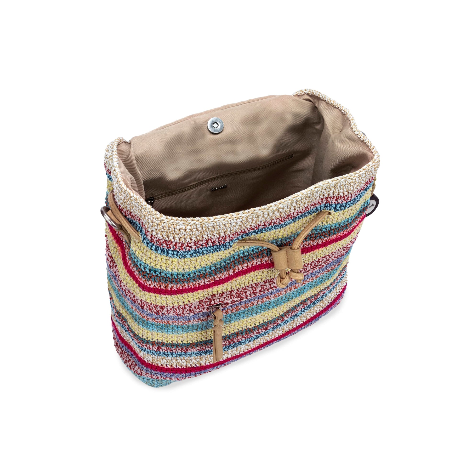 The Sak Sayulita Backpack Crochet - |Eden Stripe|