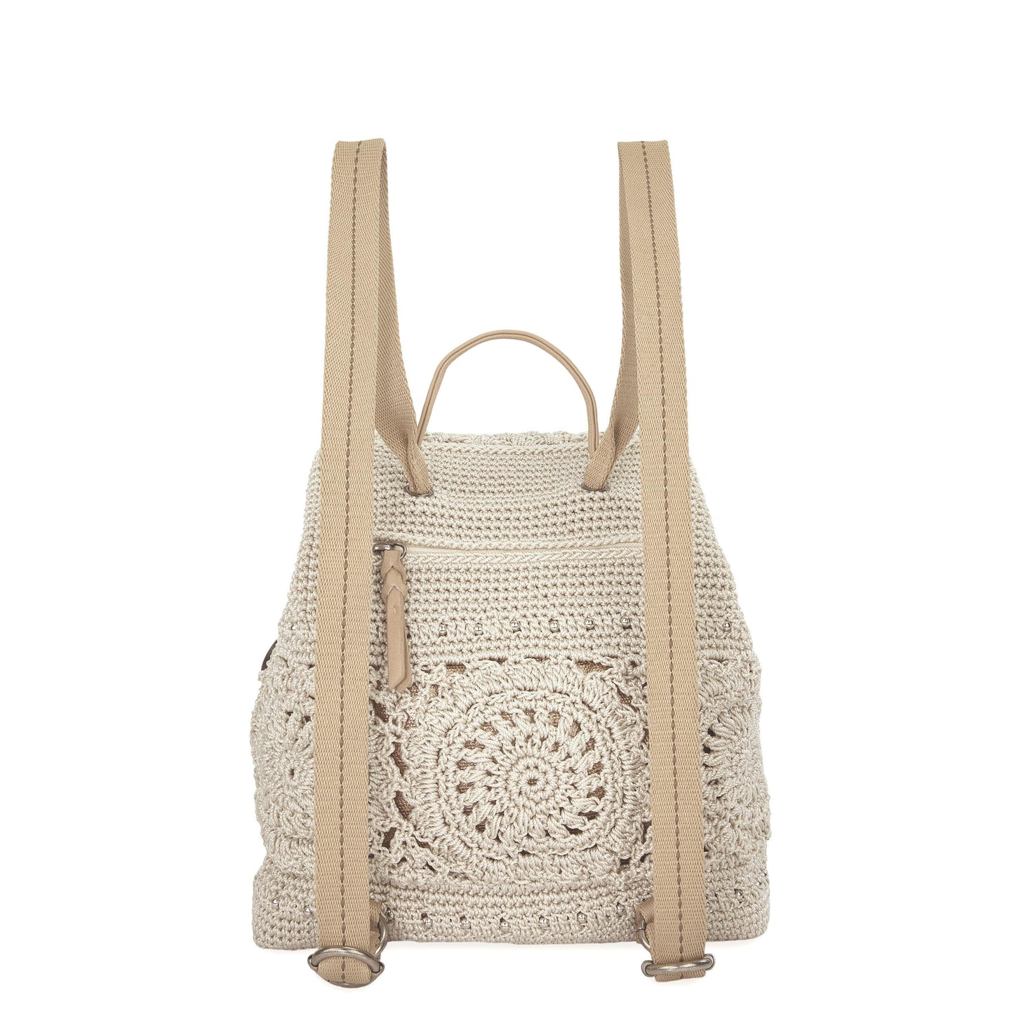 The Sak Sayulita Backpack Crochet - |Natural Medallion|