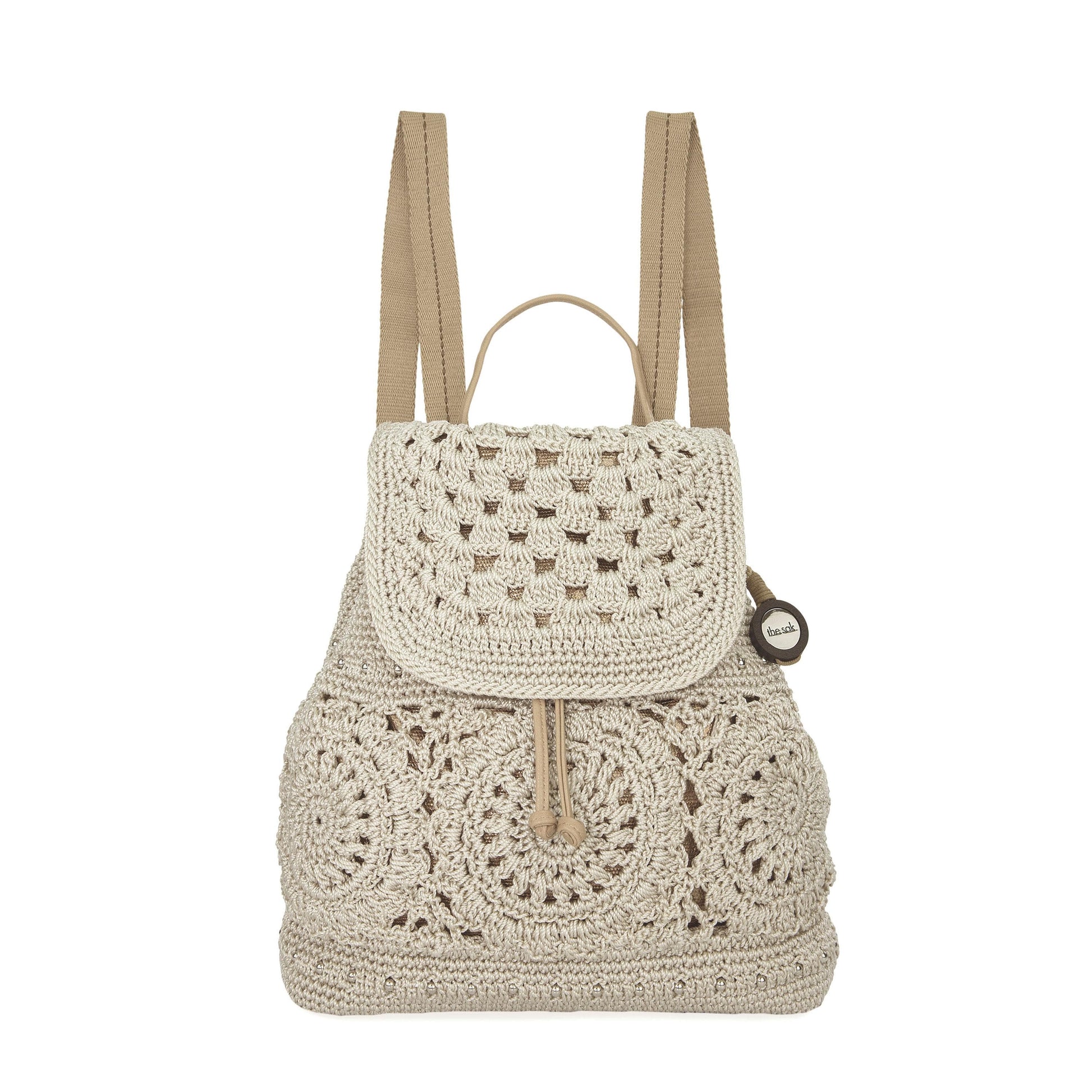 The Sak Sayulita Backpack Crochet - |Natural Medallion|