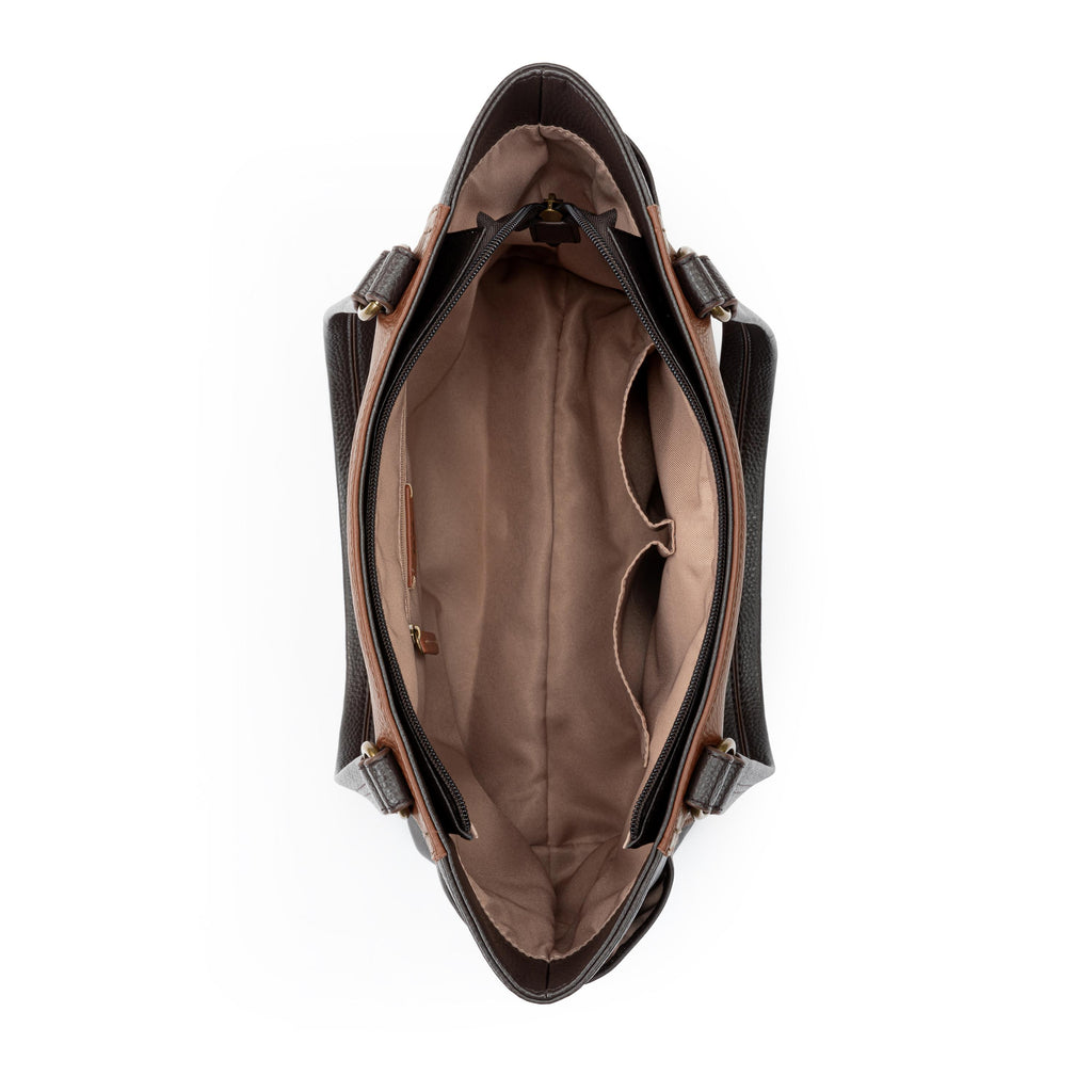 The Sak Ashby Satchel - Leather - Teak Block