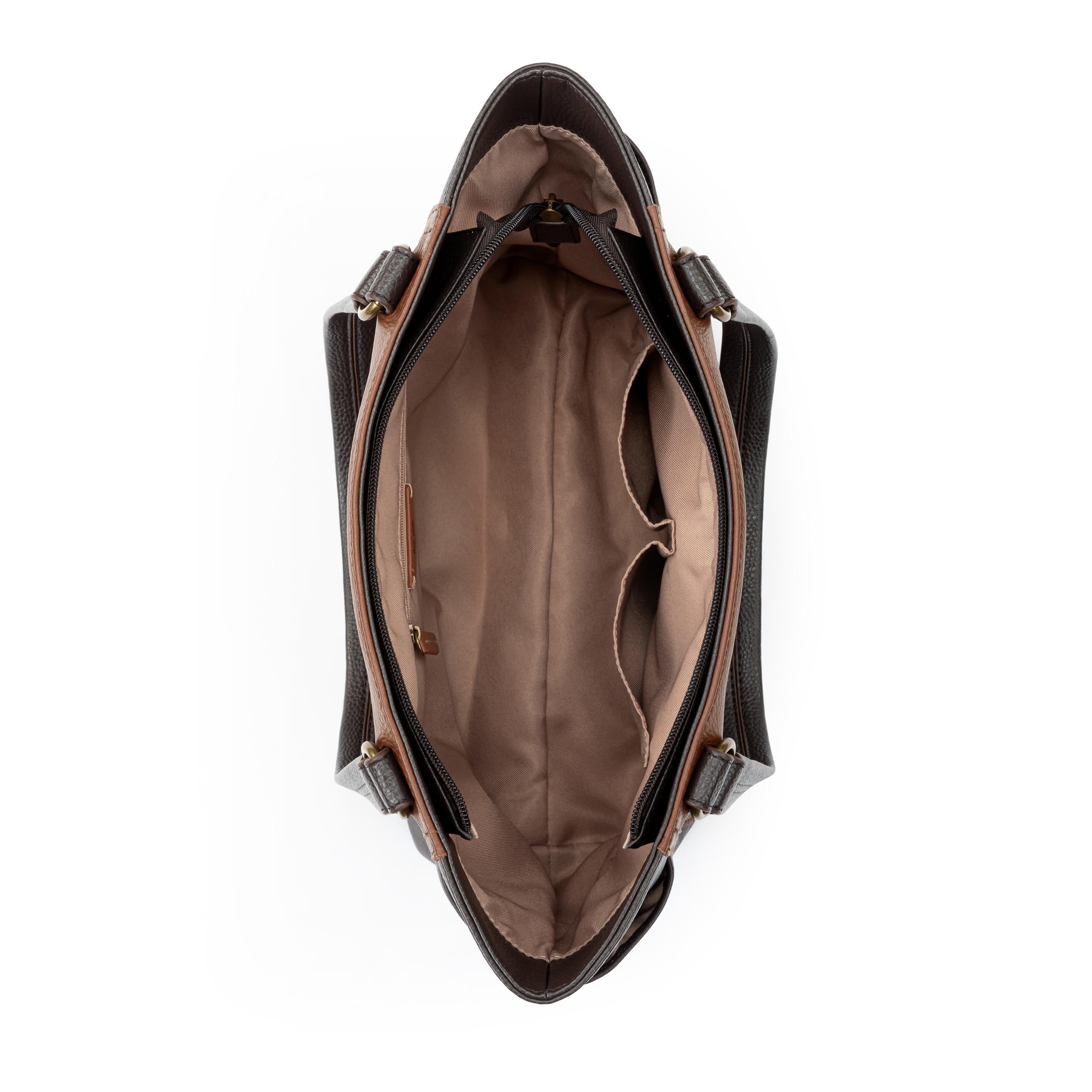 The Sak Ashby Satchel - Leather - Teak Block
