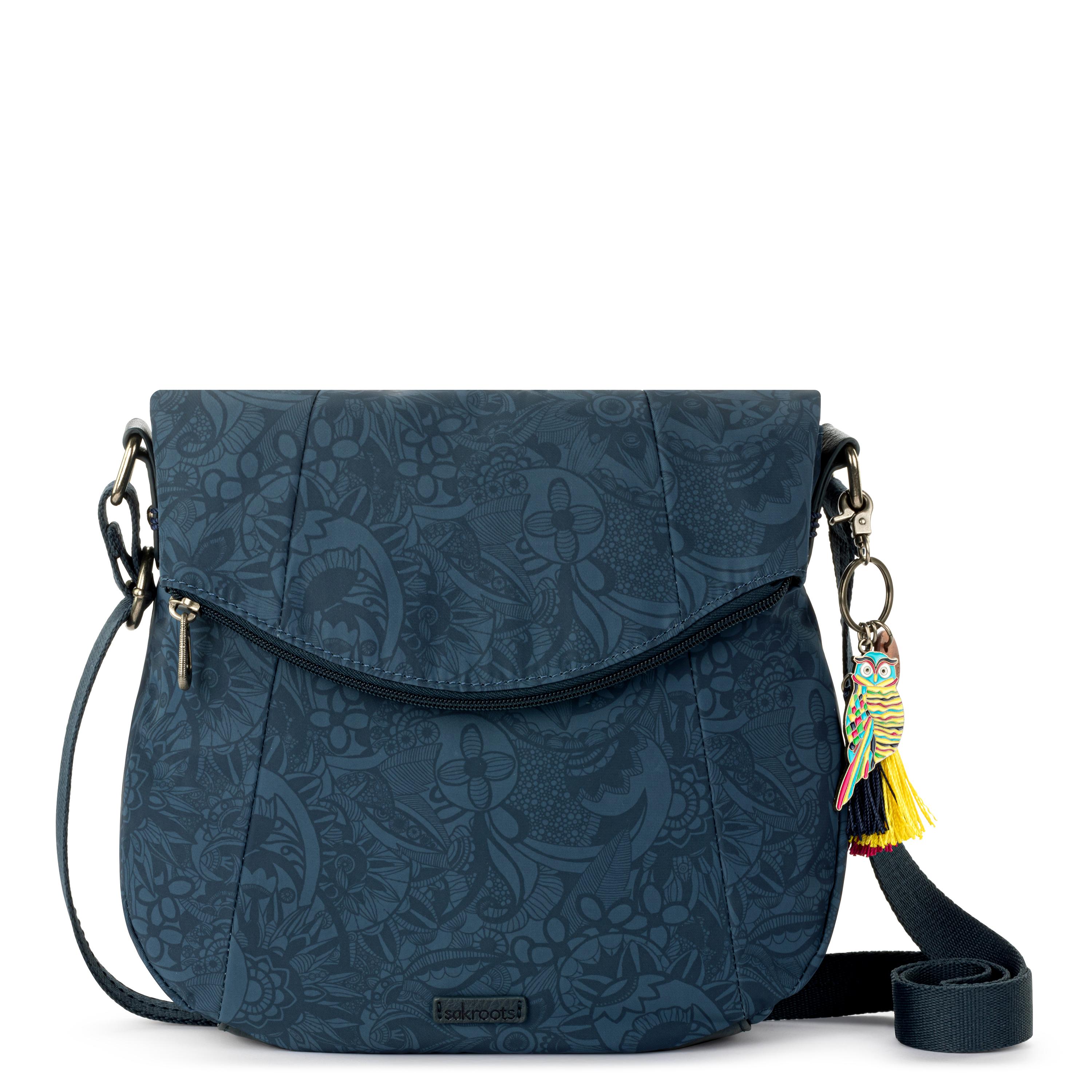 Sakroots Foldover Crossbody - EcoTwill - Indigo Spirit Desert
