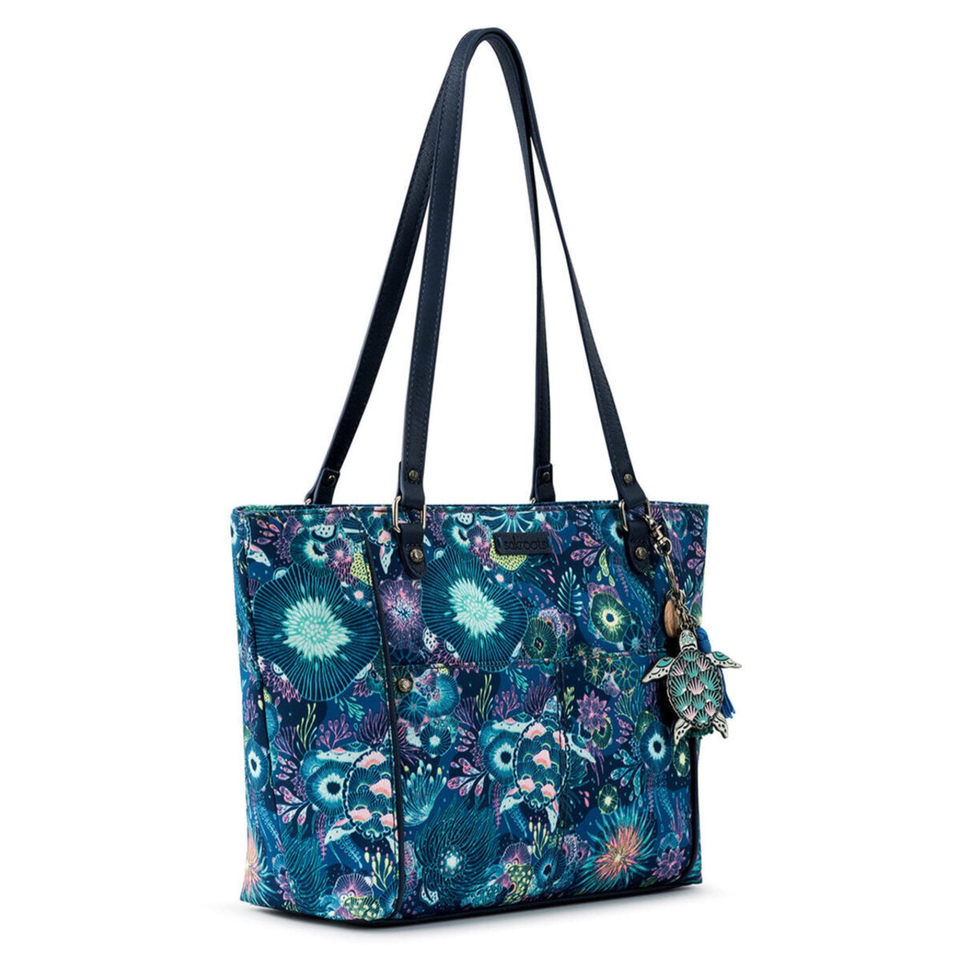 Sakroots Metro Tote EcoTwill - |Royal Blue Seascape|
