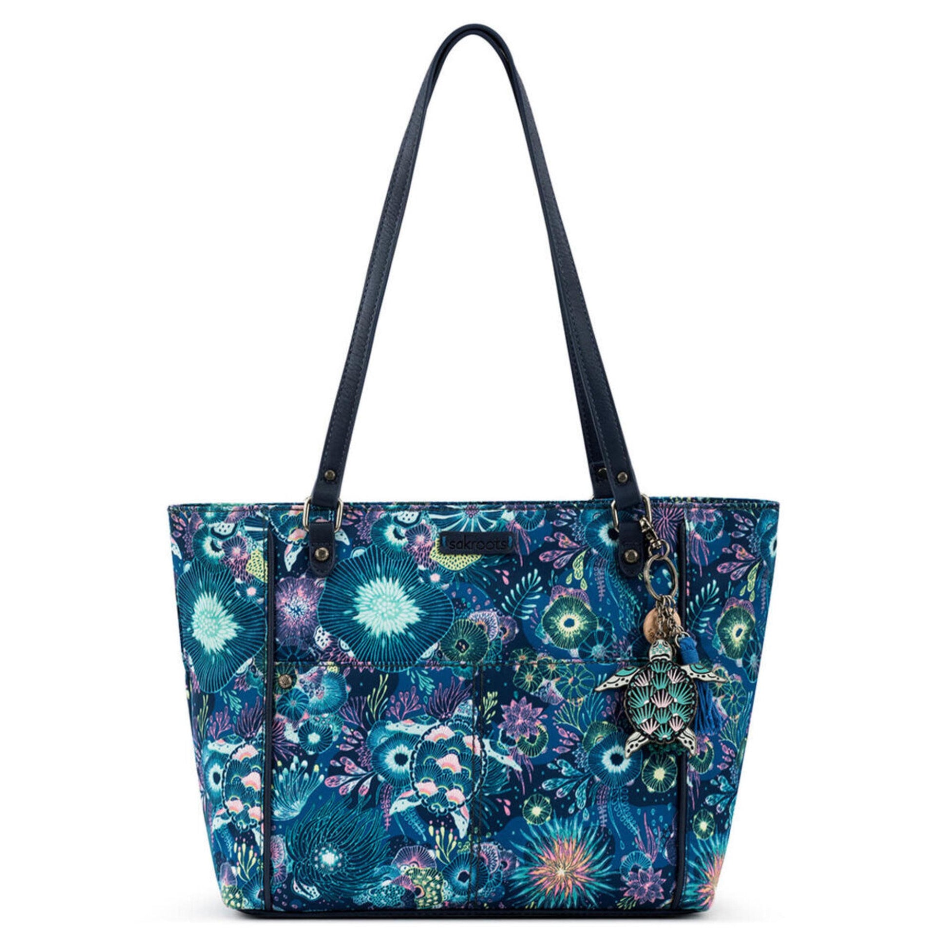 Sakroots Metro Tote EcoTwill - |Royal Blue Seascape|
