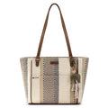 Sakroots Metro Tote - Straw - Tobacco Batik World Woven