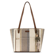 Metro Tote - Straw - Tobacco Batik World Woven