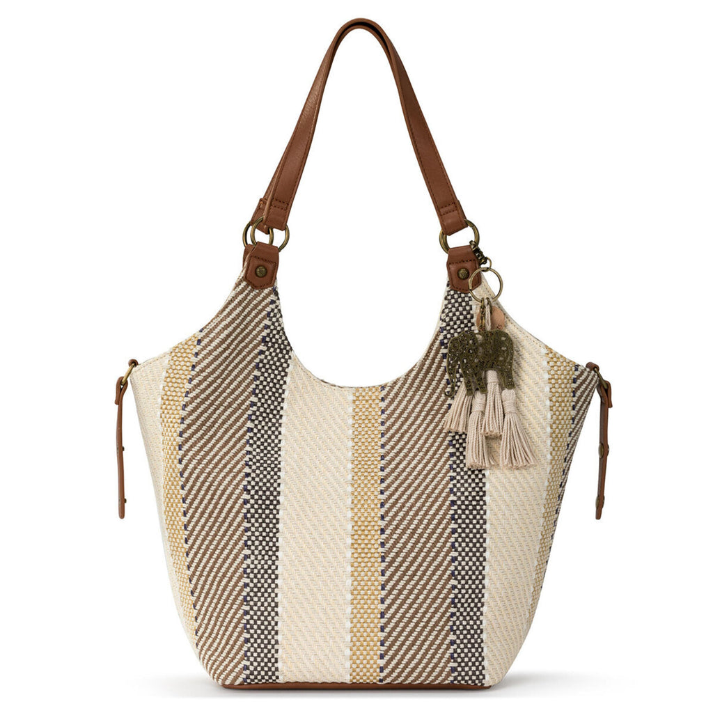 Sakroots Roma Shopper - Straw - Tobacco Batik World Woven