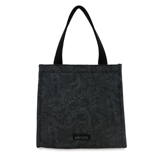 Sakroots On The Go Lunch Bag EcoTwill - Black Spirit Desert