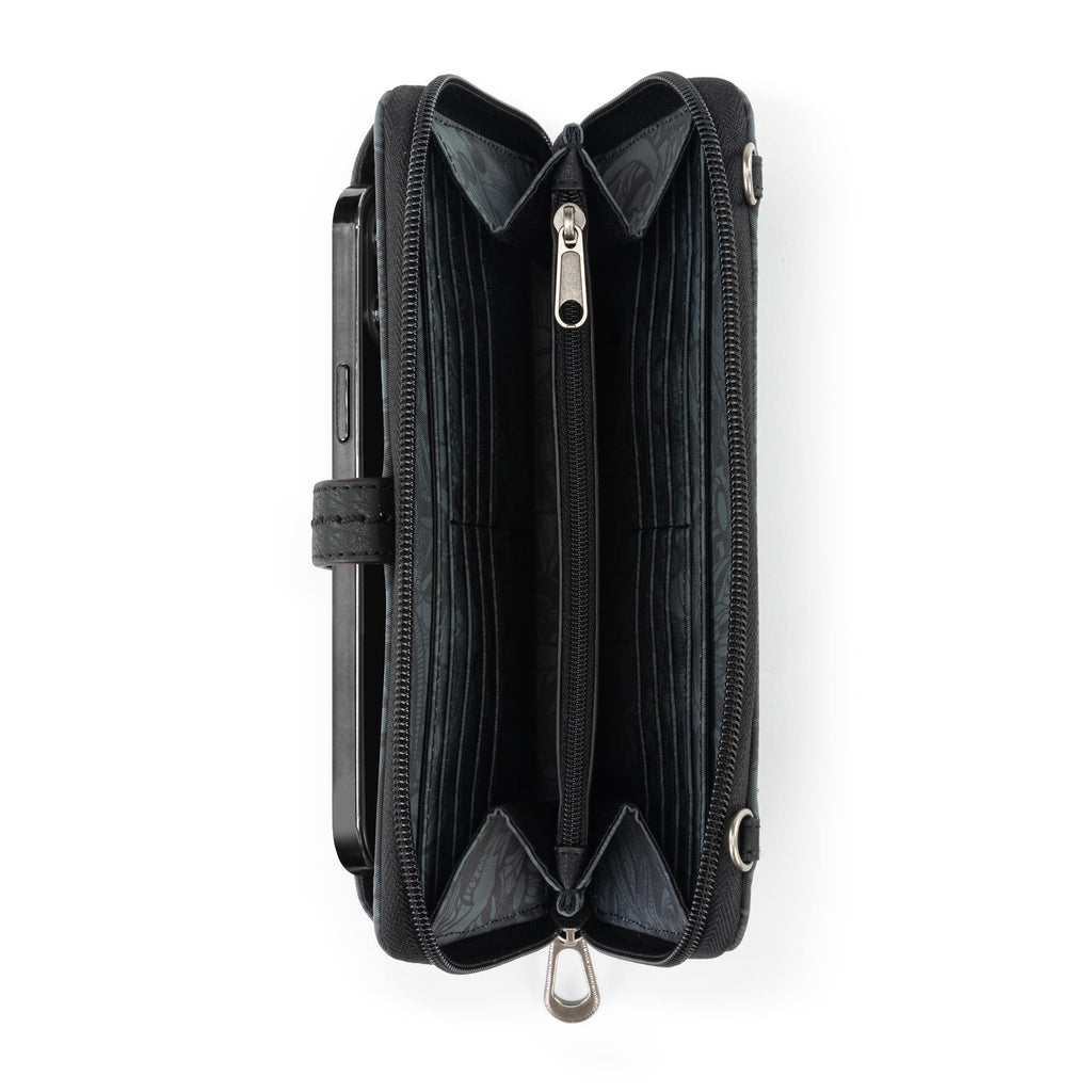 Sakroots Smartphone Wallet - EcoTwill - Black Spirit Desert