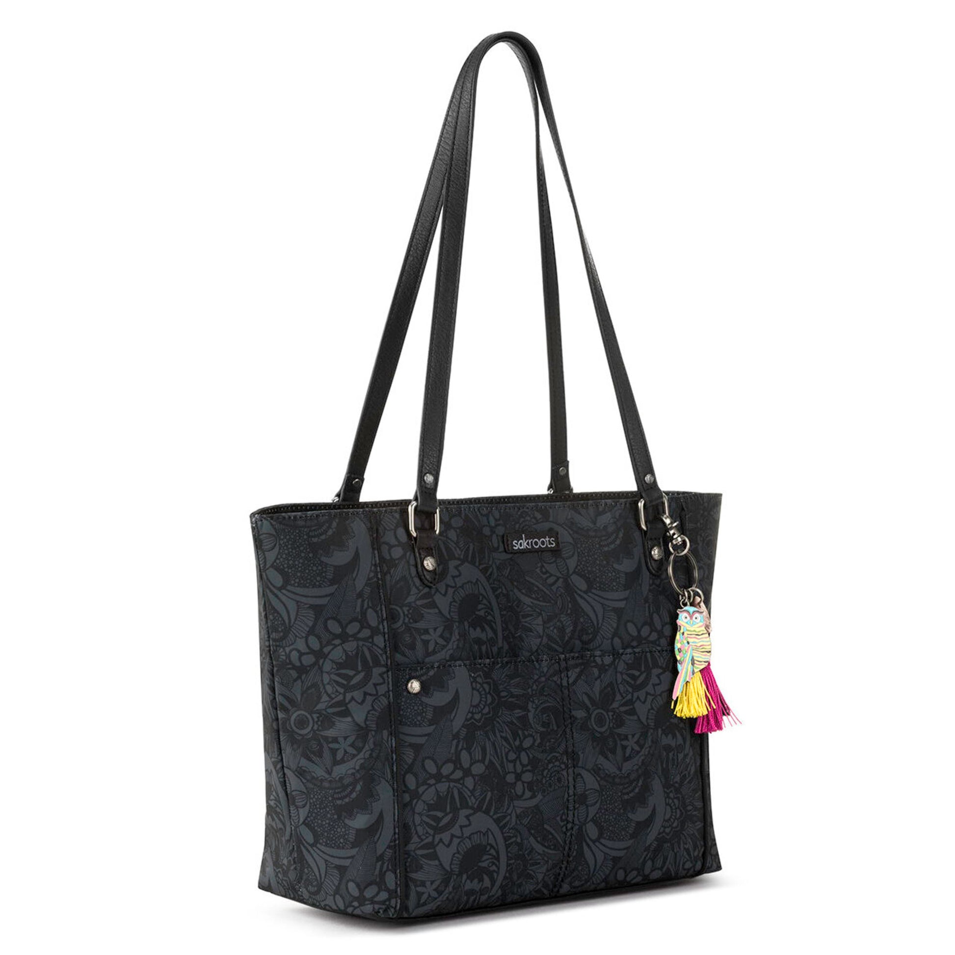 Sakroots Metro Tote EcoTwill - |Black Spirit Desert|