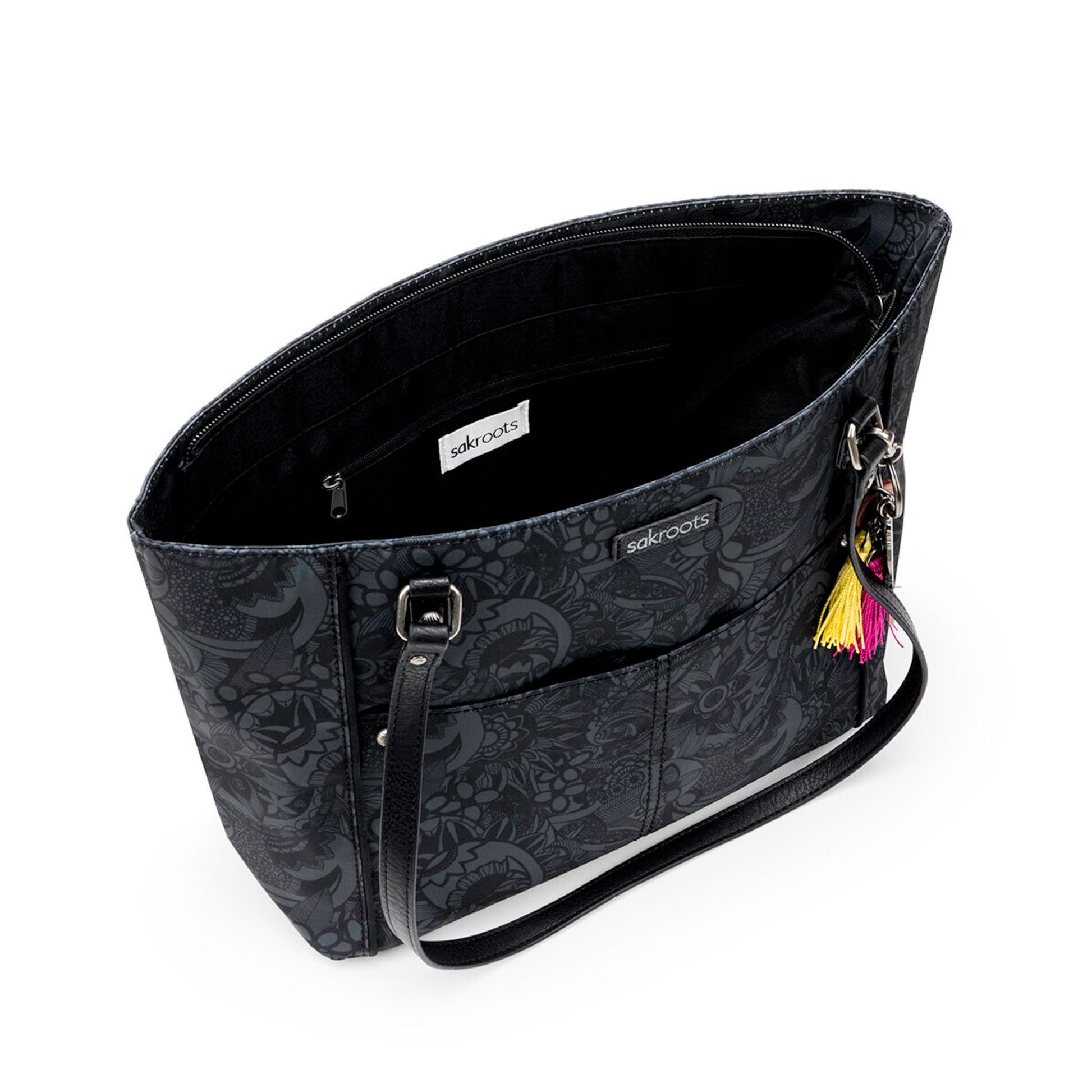 Sakroots Metro Tote EcoTwill - |Black Spirit Desert|