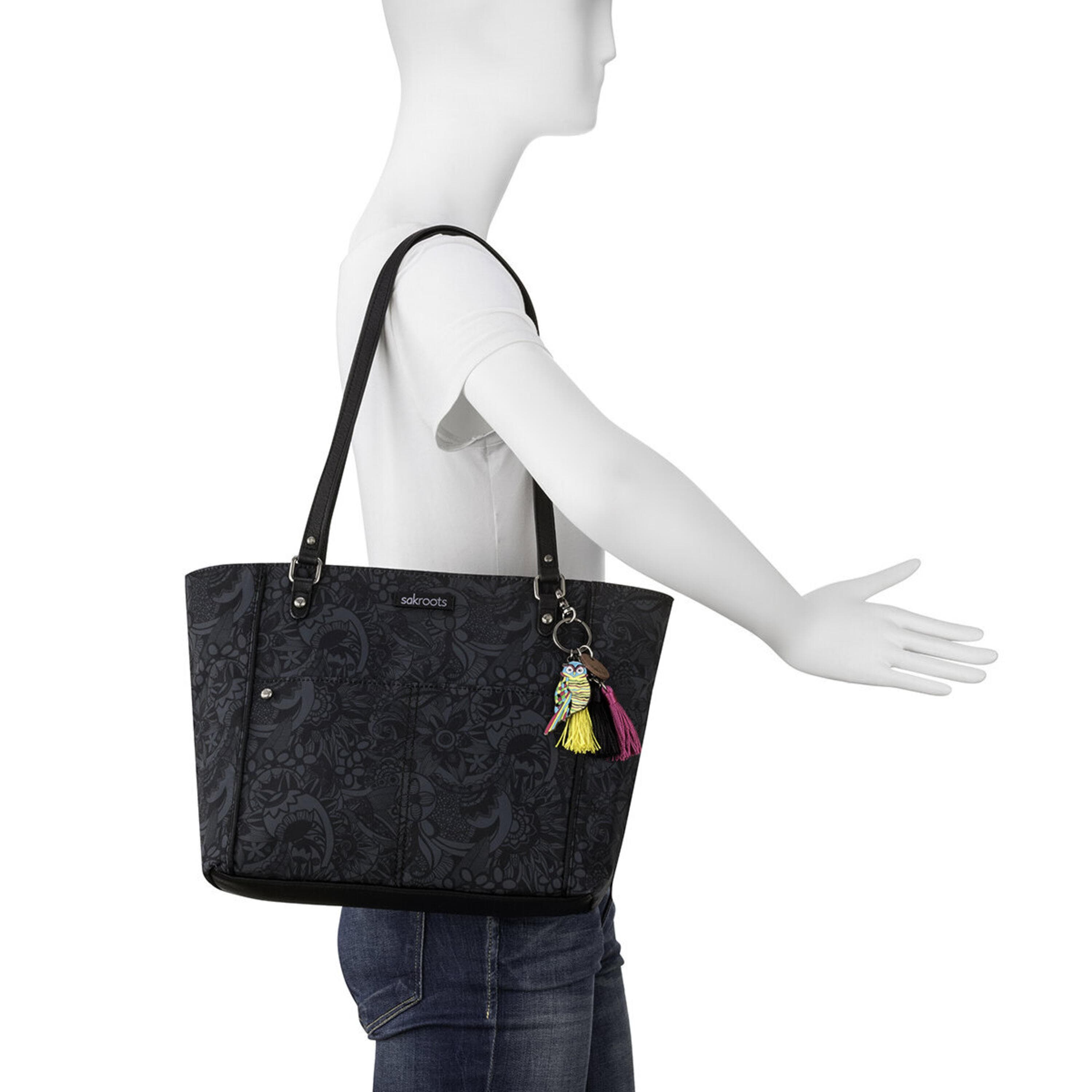 Sakroots Metro Tote - EcoTwill - Black Spirit Desert