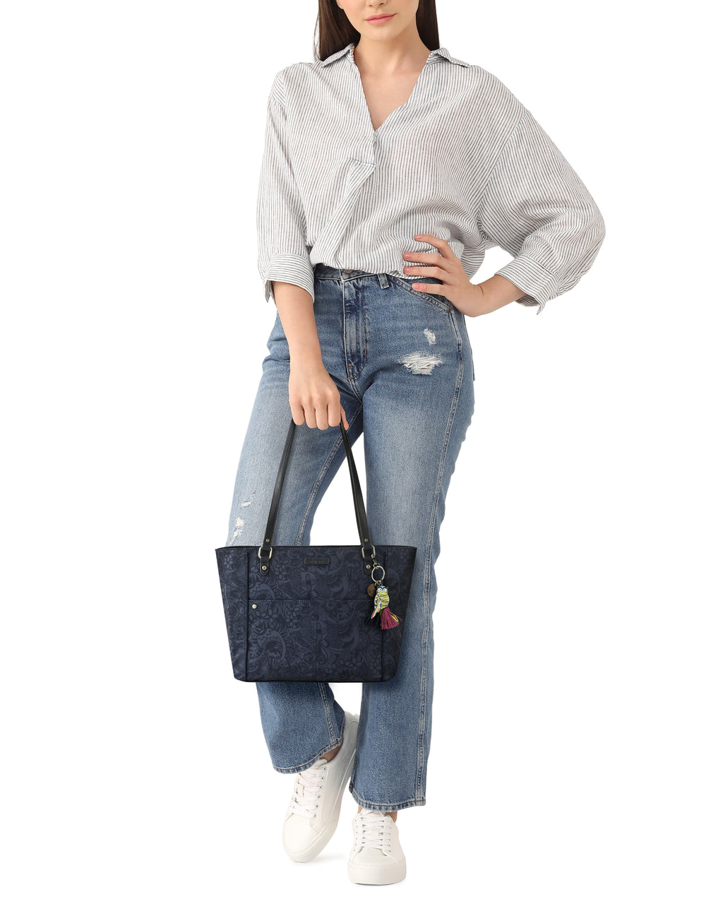 Sakroots Metro Tote - EcoTwill - Indigo Spirit Desert