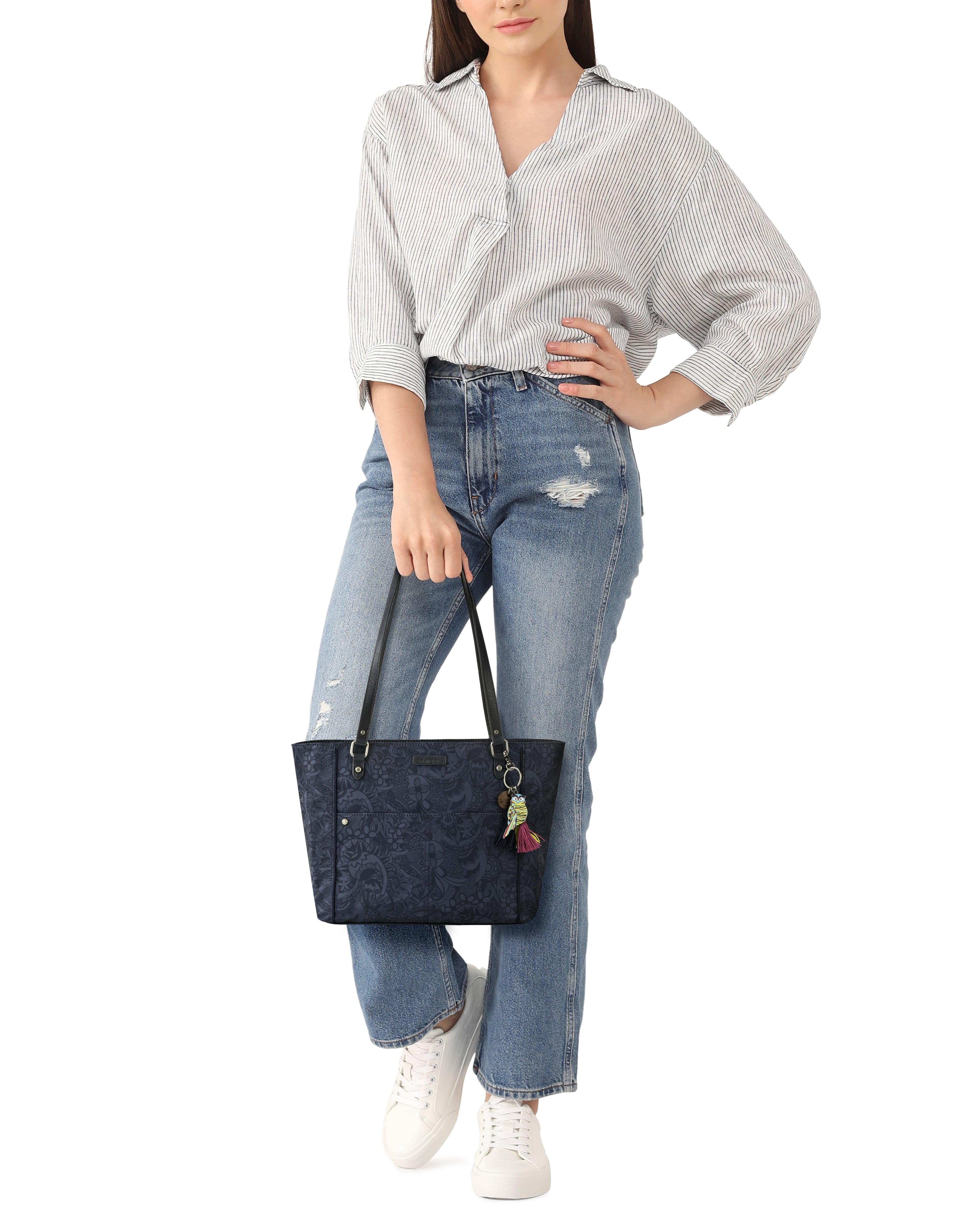 Sakroots Metro Tote - EcoTwill - Indigo Spirit Desert