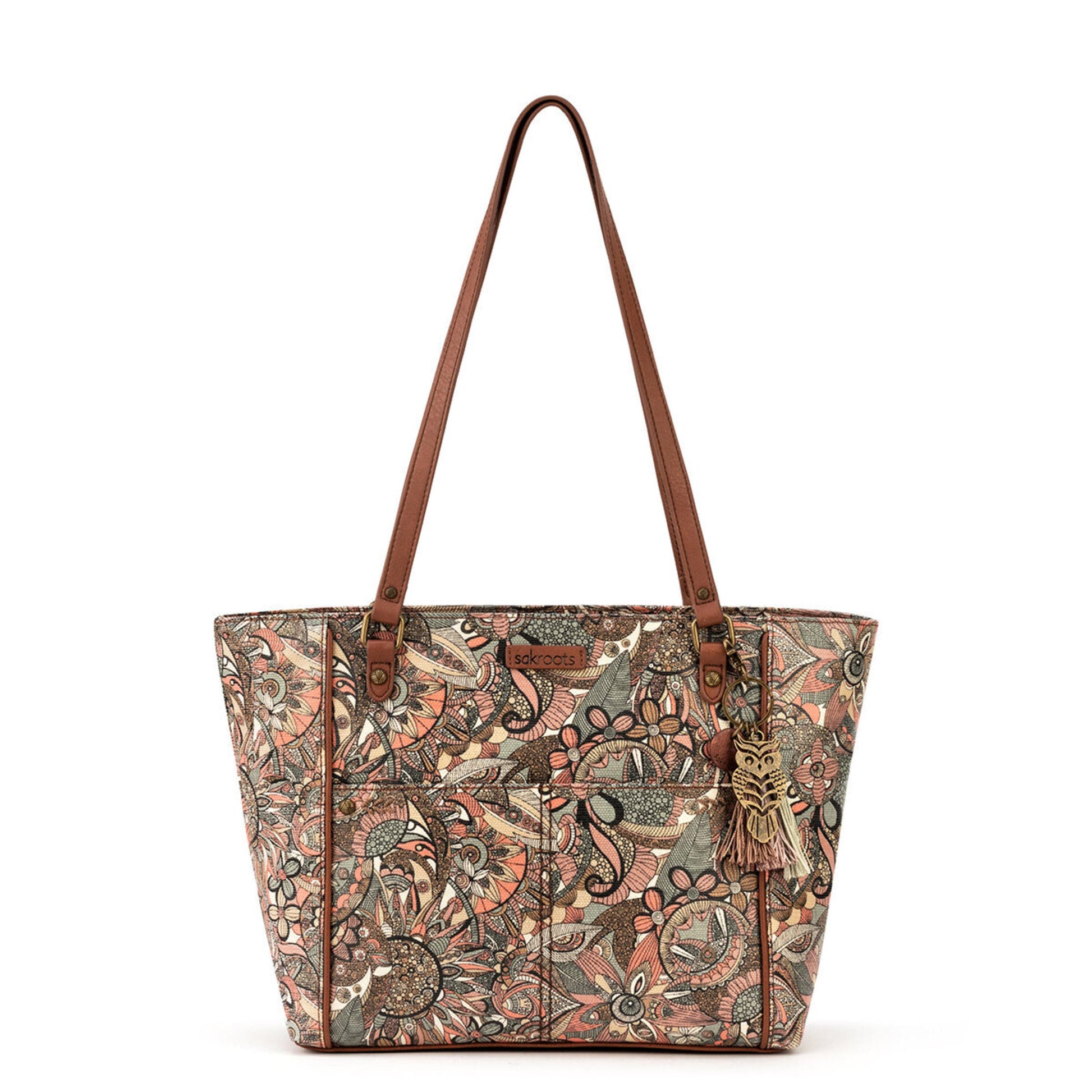 Sakroots Metro Tote Canvas - |Sienna Spirit Desert|