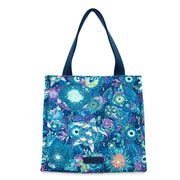 On The Go Lunch Bag - EcoTwill - Royal Blue Seascape
