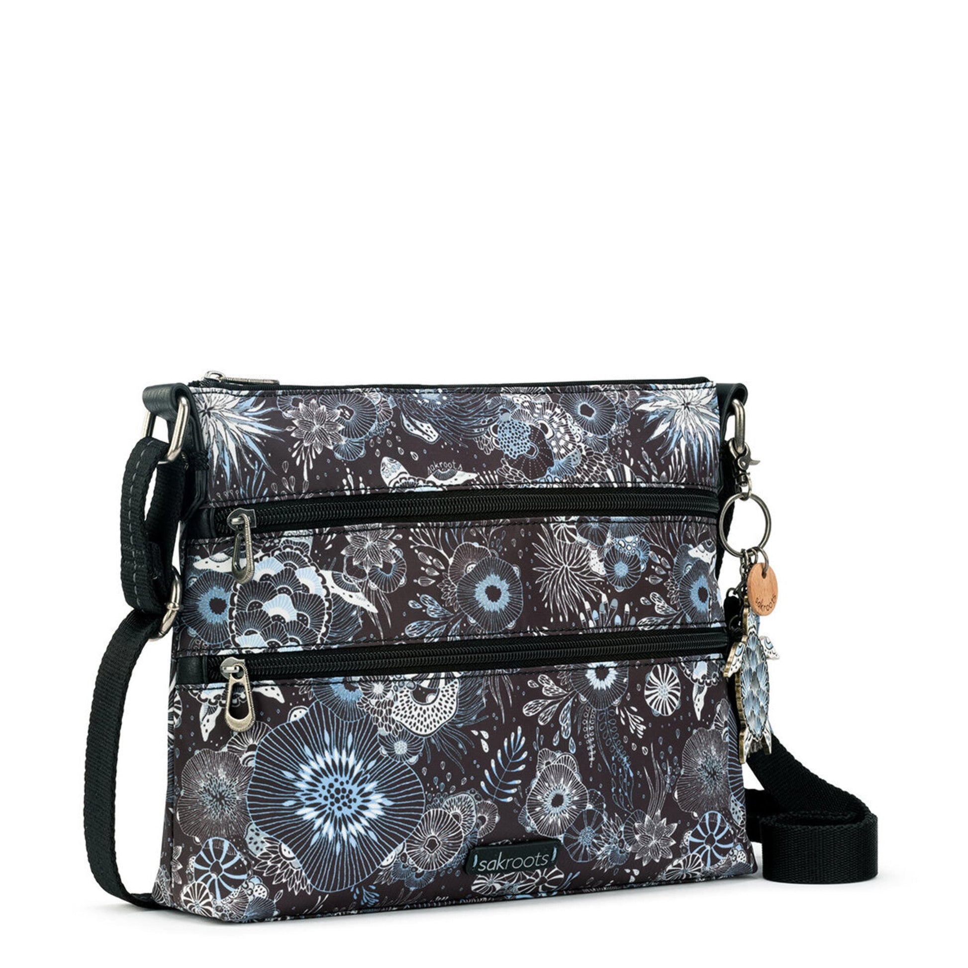 Sakroots Basic Crossbody EcoTwill - |Midnight Seascape|