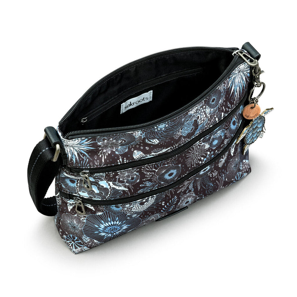 Sakroots Basic Crossbody - EcoTwill - Midnight Seascape