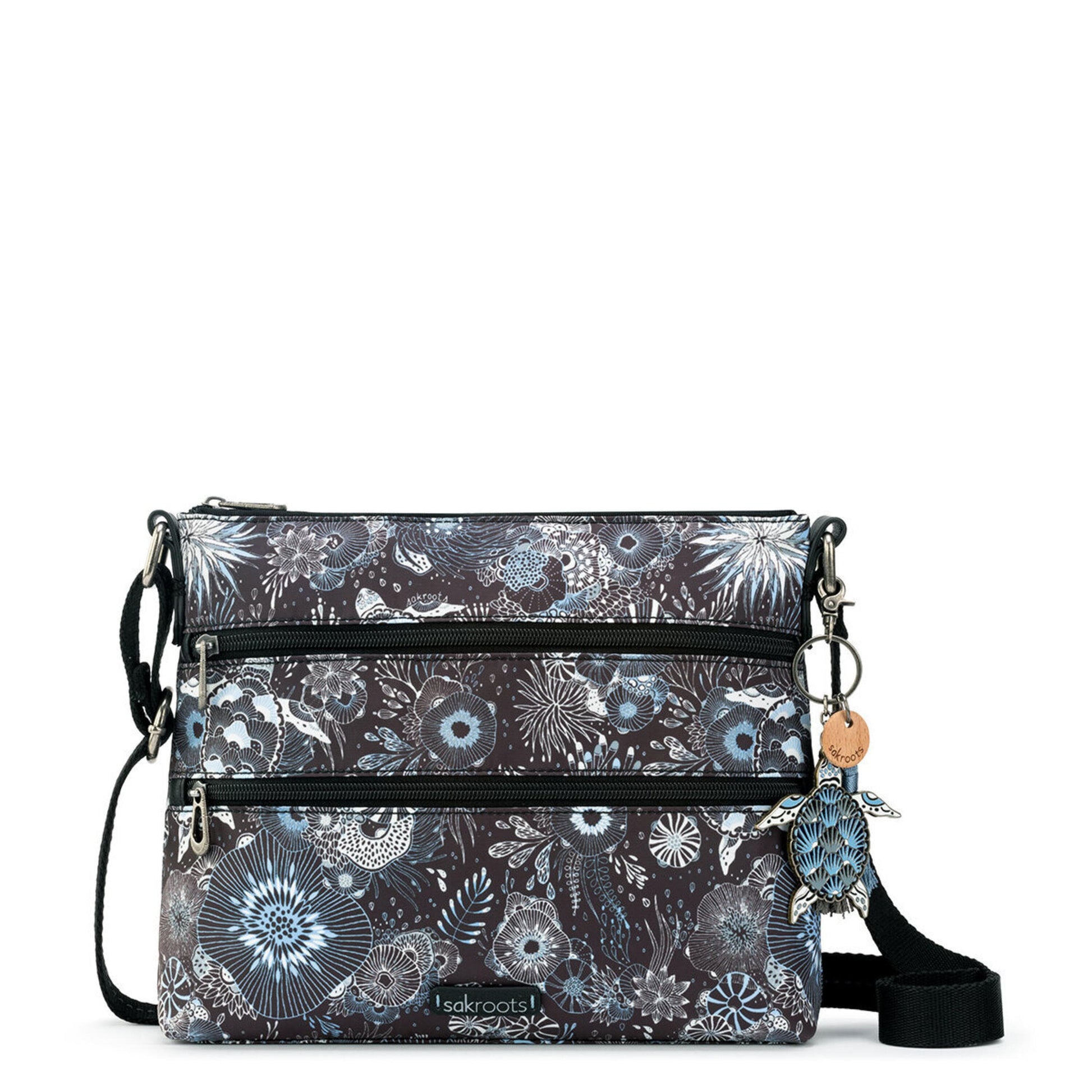 Sakroots Basic Crossbody EcoTwill - |Midnight Seascape|
