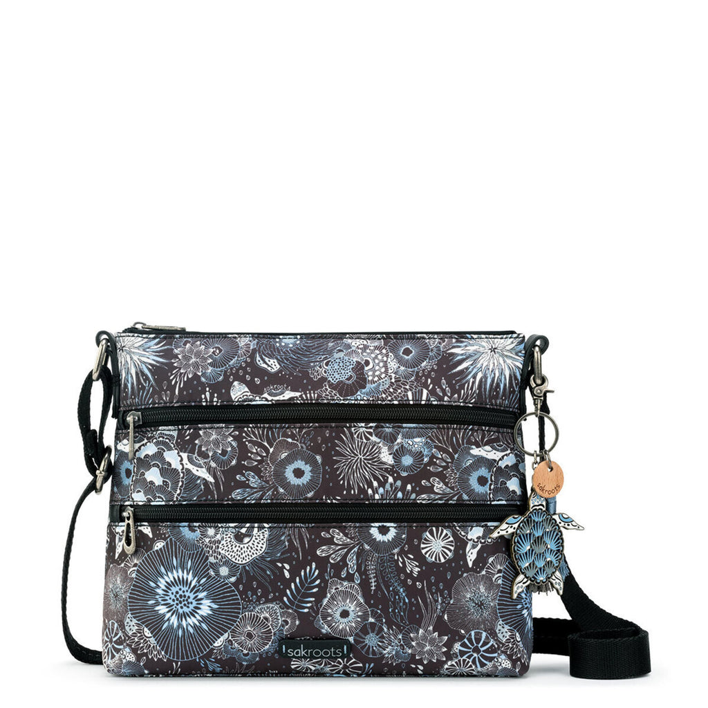 Sakroots Basic Crossbody - EcoTwill - Midnight Seascape