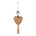 The Sak Yarnicharmz Dangle - Hand Crochet - Bamboo Heart