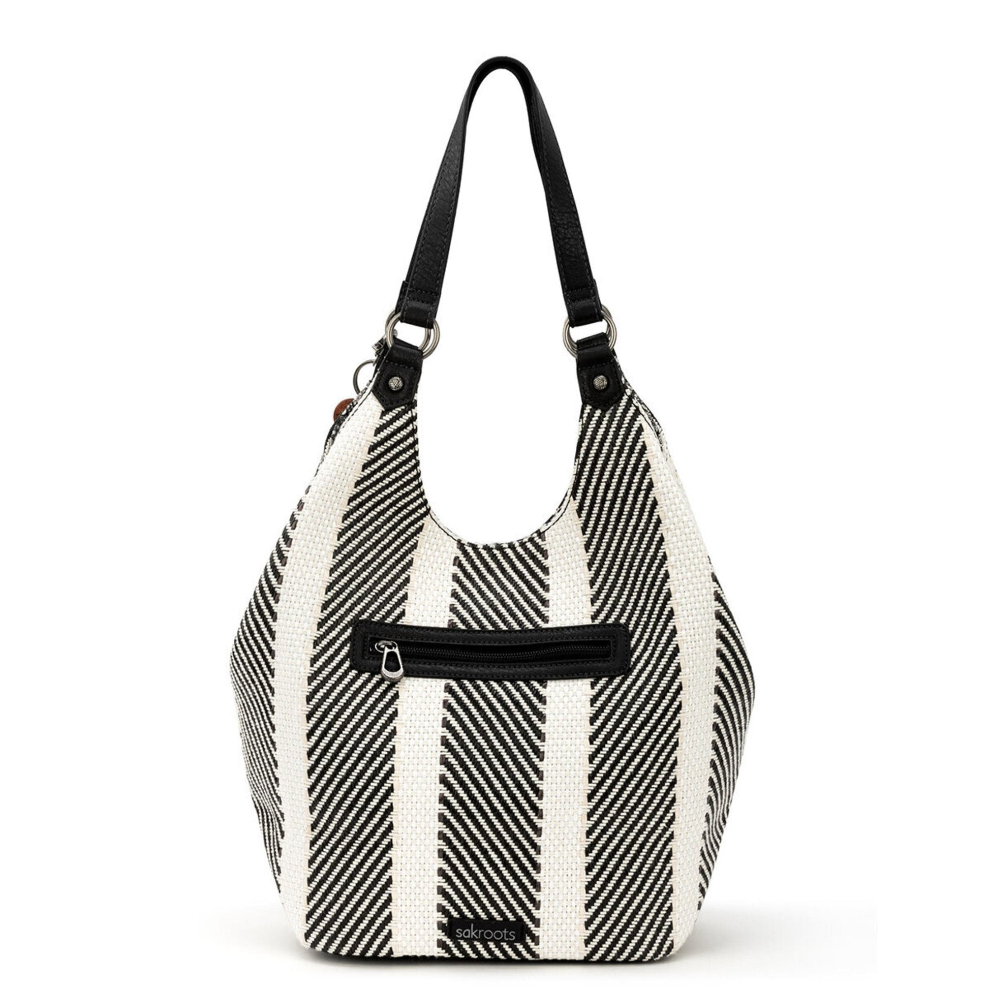 Sakroots Roma Shopper Straw - |Black And White Soulful Desert Woven|