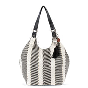 Roma Shopper - Straw - Black and White Soulful Desert Woven