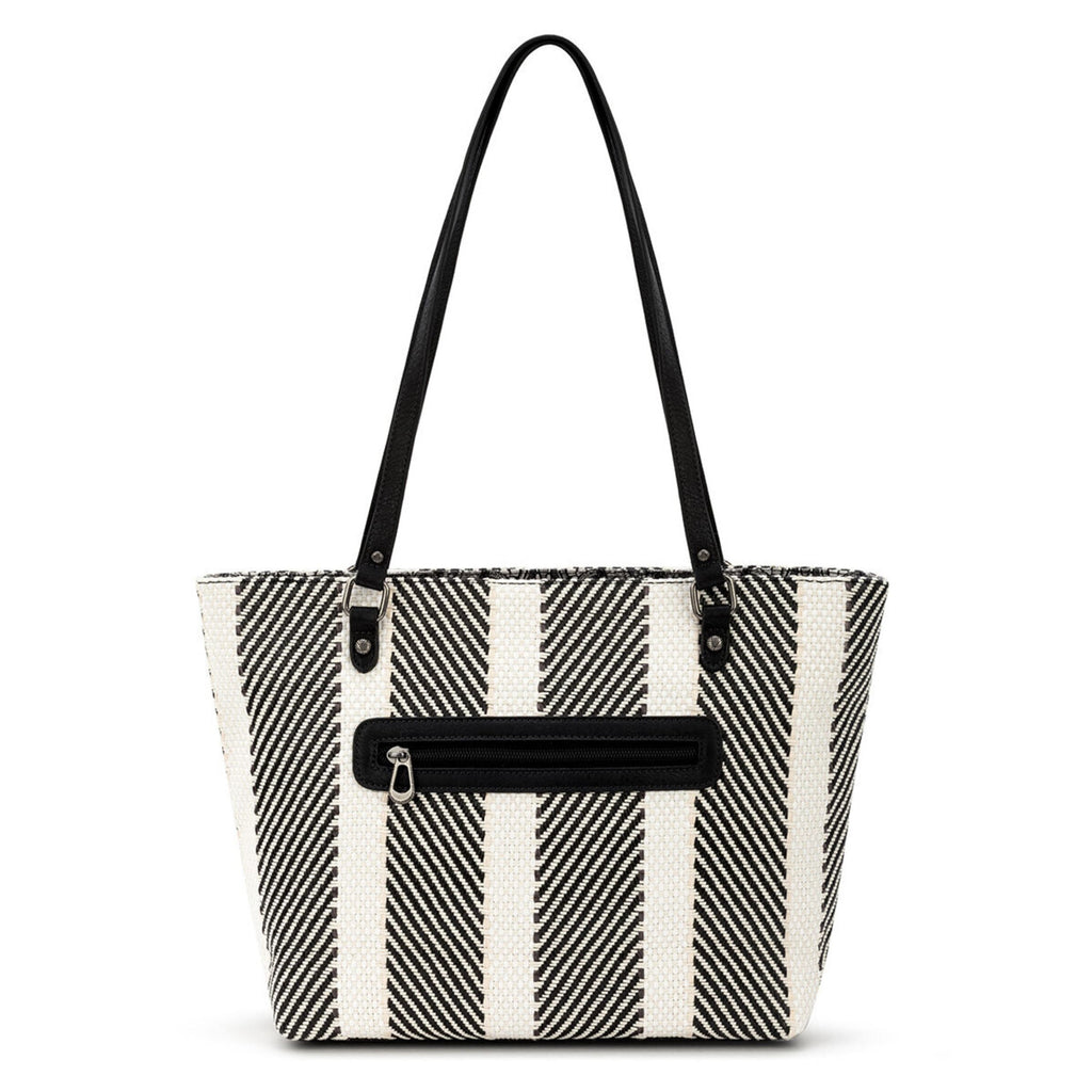 Sakroots Metro Tote - Straw - Black and White Soulful Desert Woven