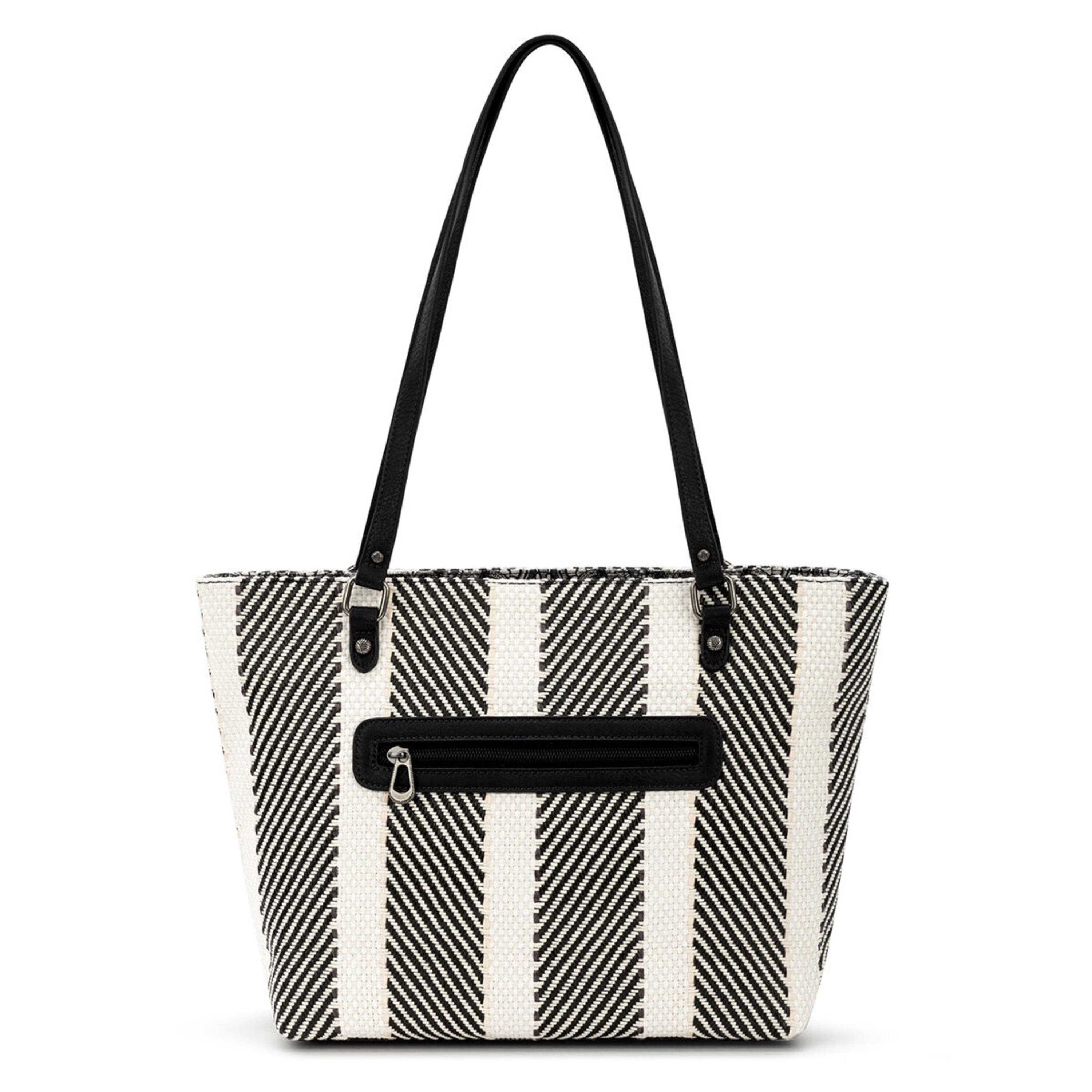 Sakroots Metro Tote - Straw - Black and White Soulful Desert Woven