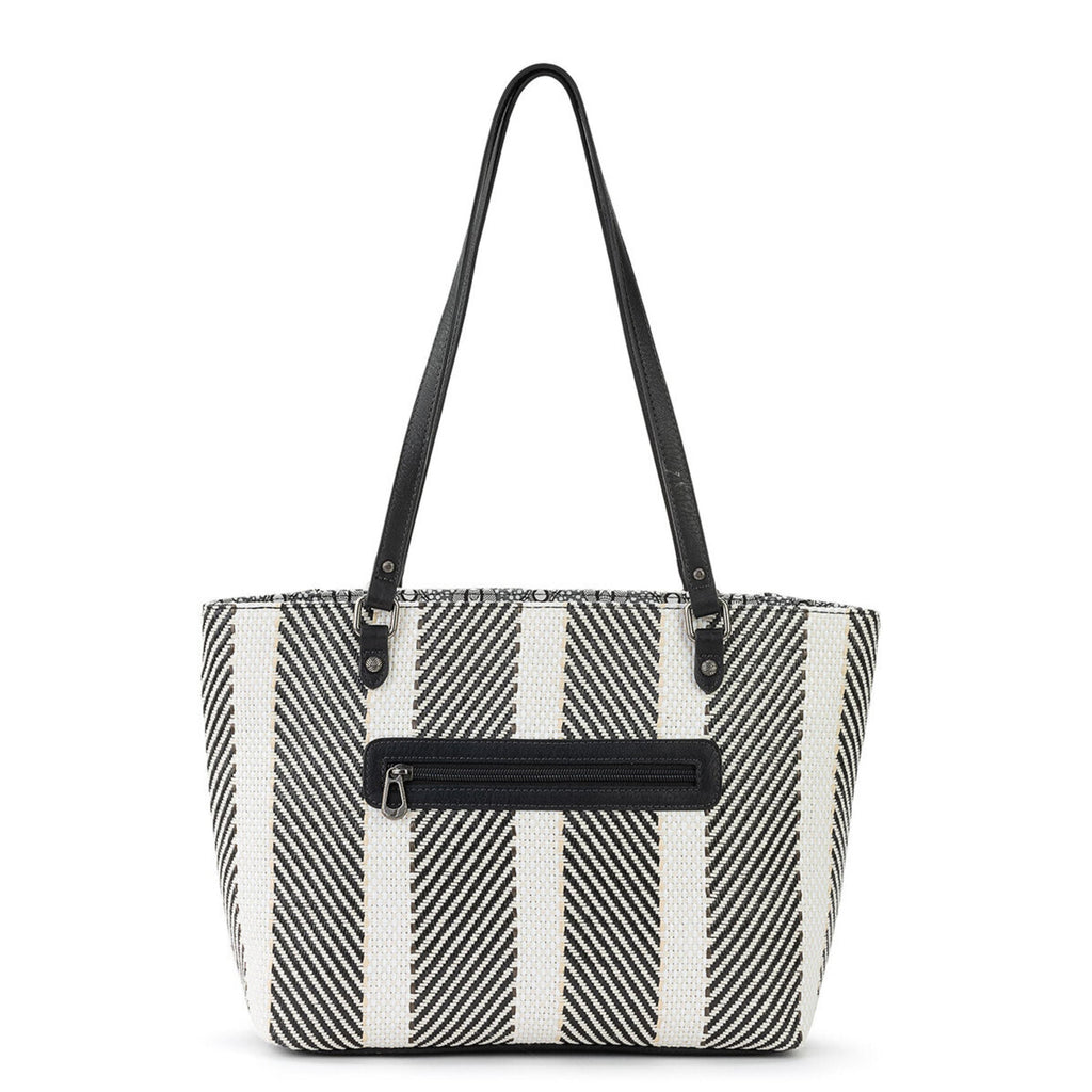 Sakroots Metro Tote - Straw - Black and White Soulful Desert Woven
