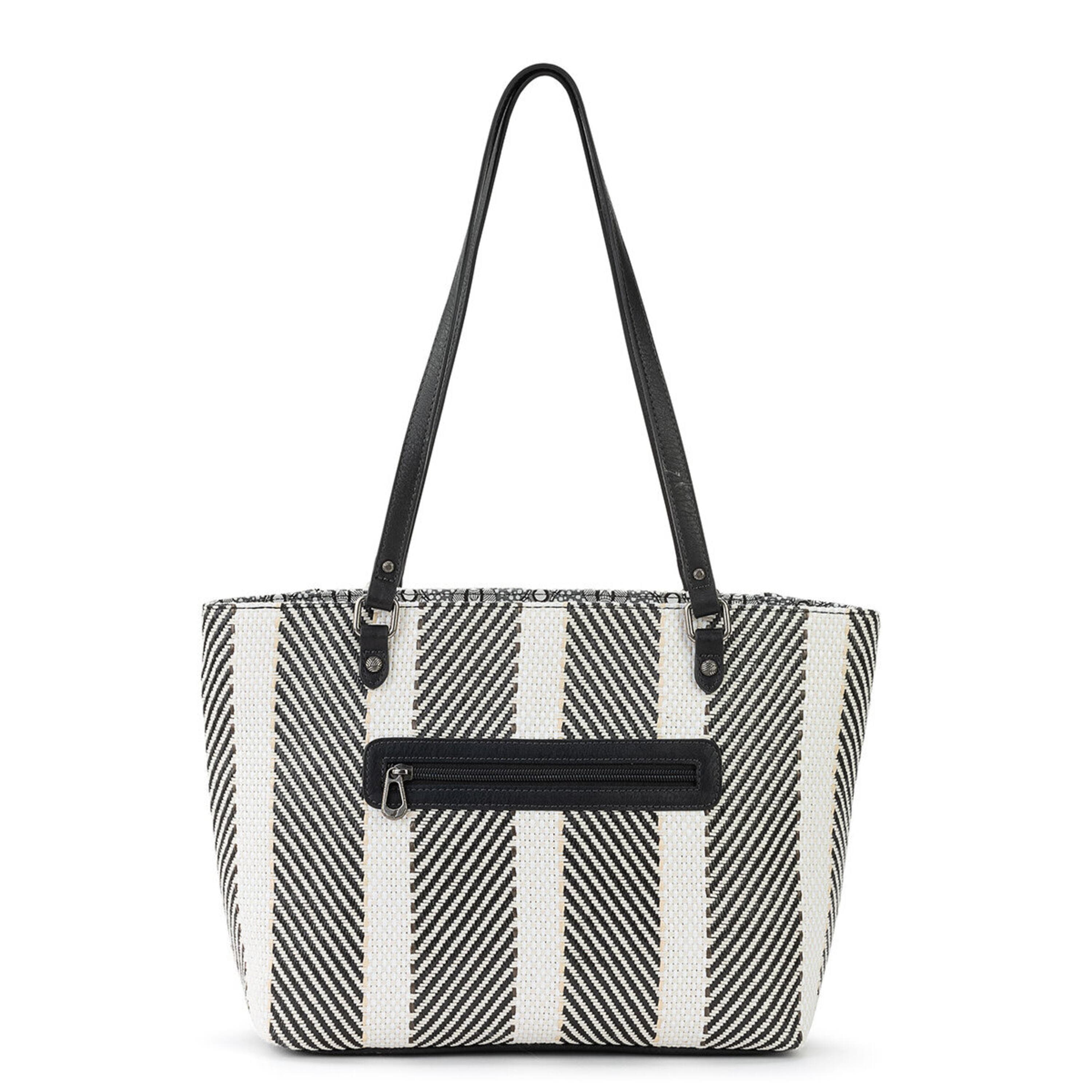 Sakroots Metro Tote - Straw - Black and White Soulful Desert Woven