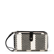 Smartphone Wallet - Straw - Black and White Soulful Desert Woven