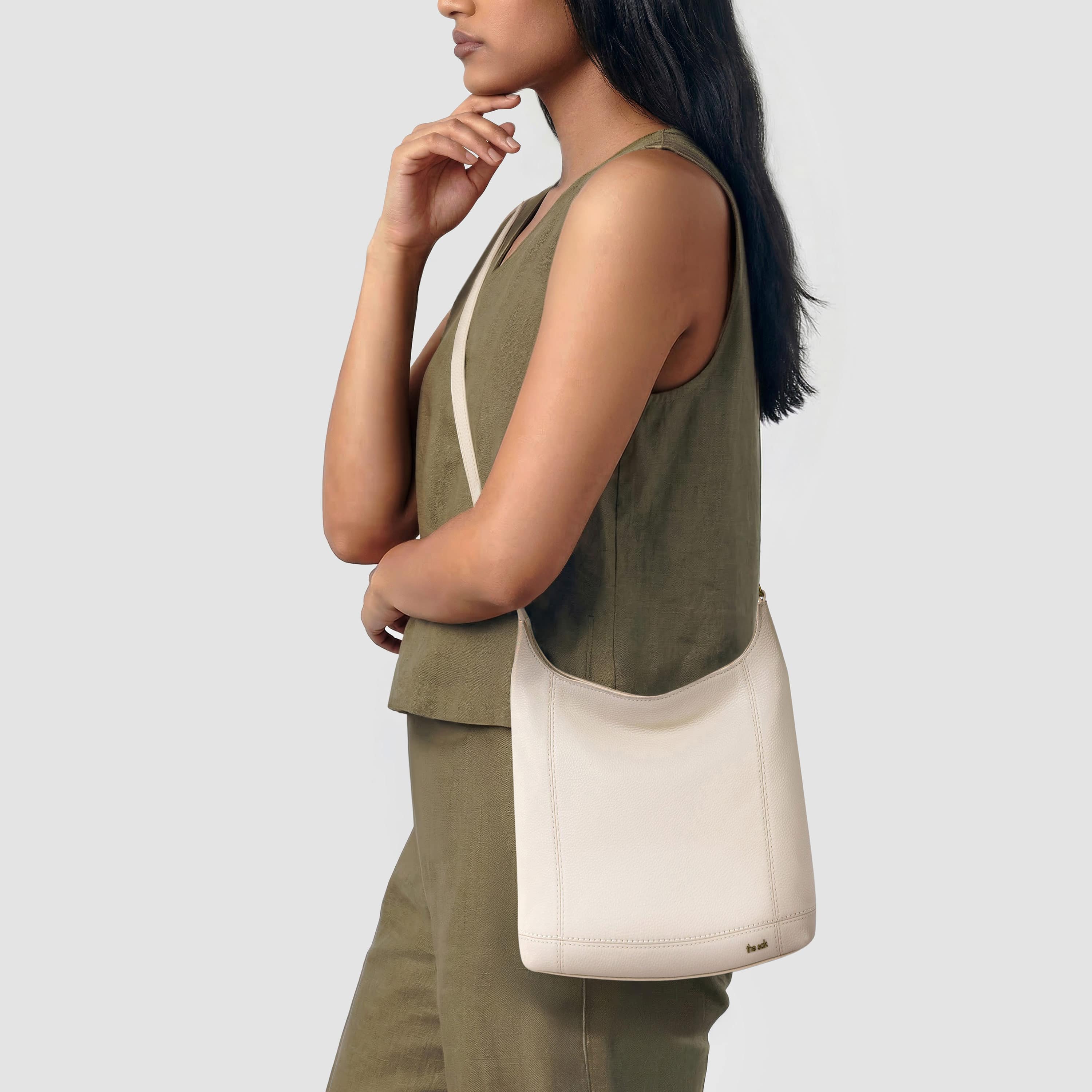 The Sak De Young Crossbody - Leather - Stone