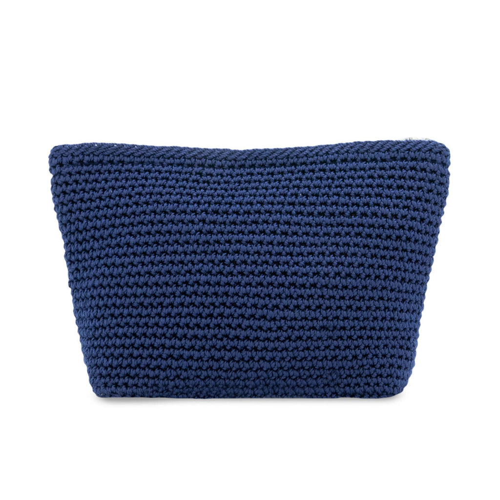 The Sak Essential Pouch - Hand Crochet - Denim