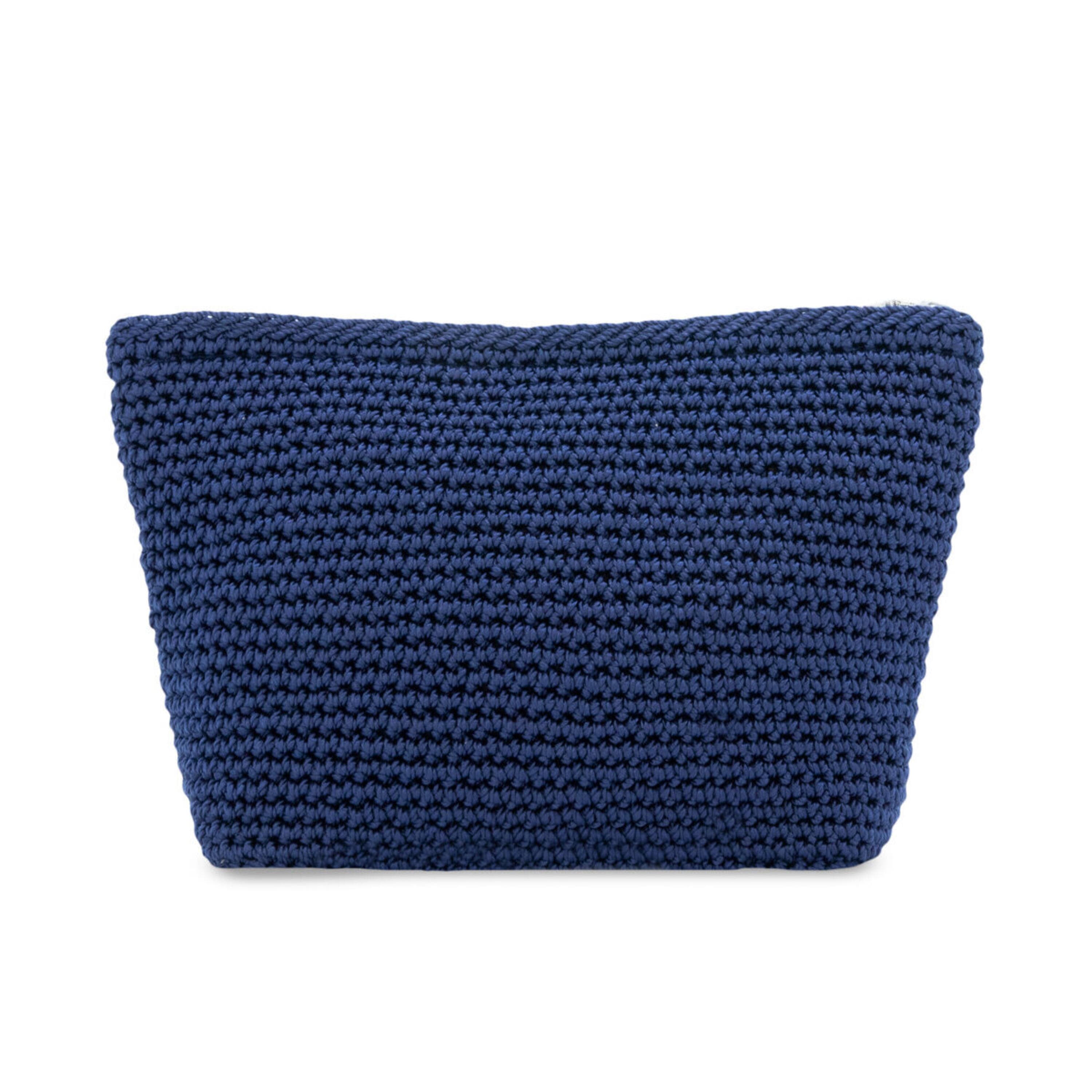 The Sak Essential Pouch - Hand Crochet - Denim