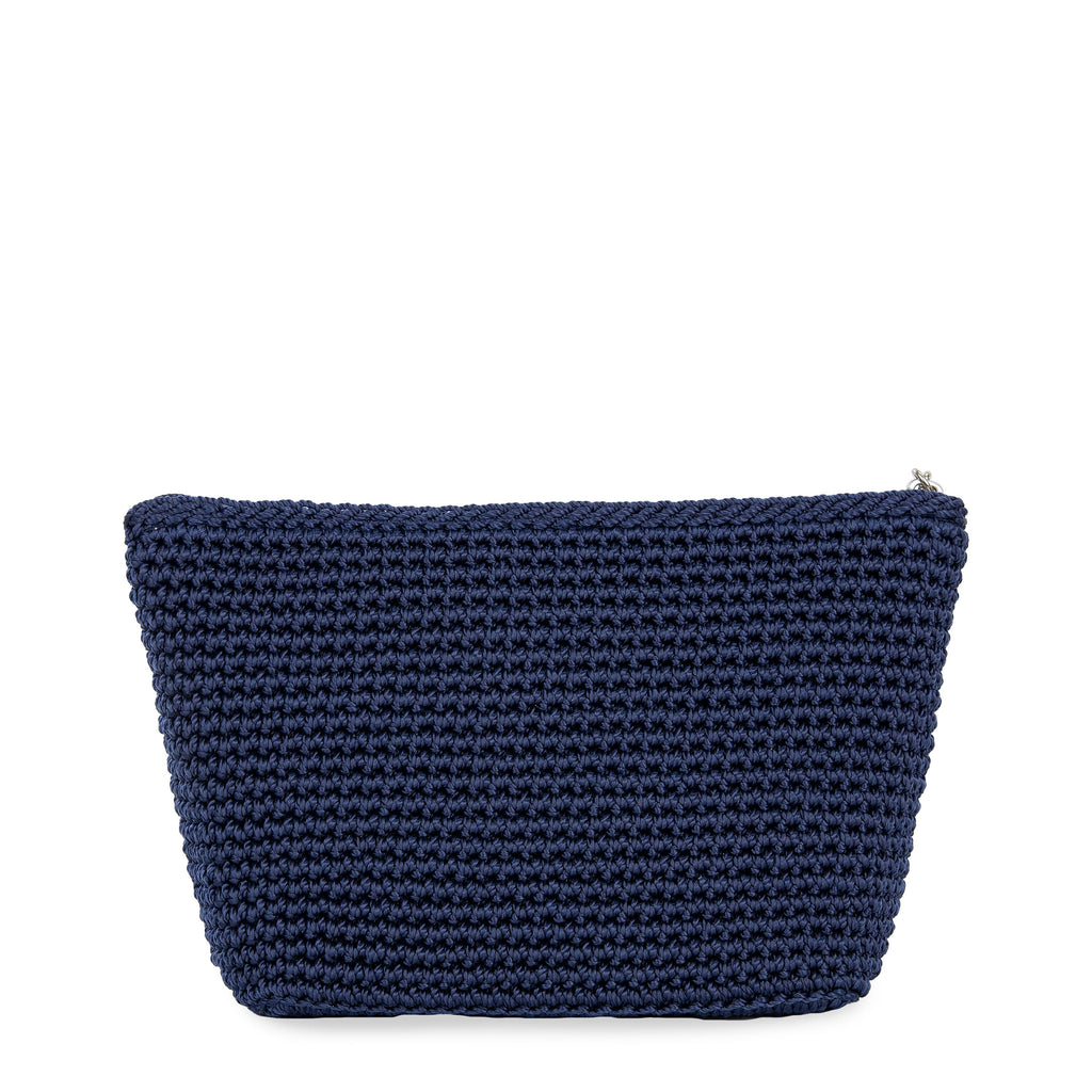 The Sak Essential Pouch - Hand Crochet - Denim