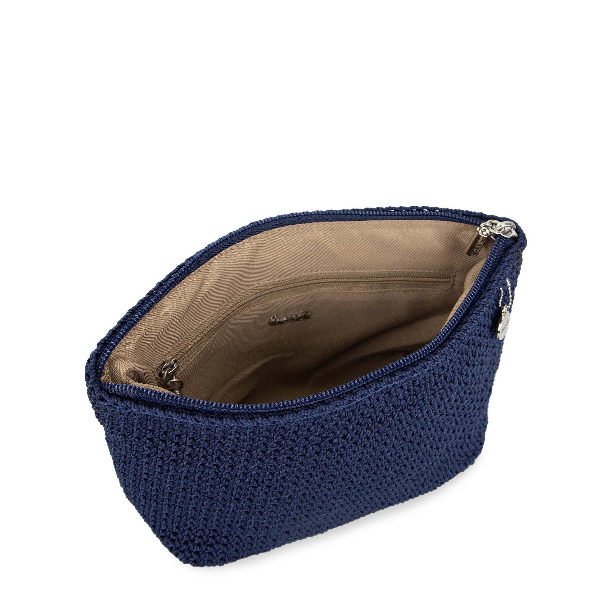 The Sak Essential Medium Pouch Crochet - |Denim|
