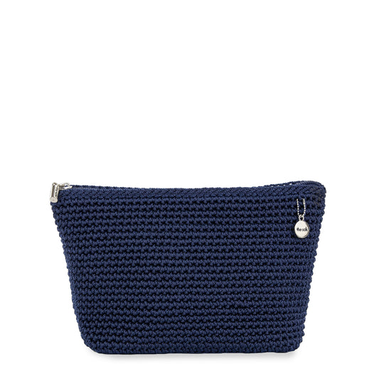 The Sak Essential Medium Pouch Crochet - |Denim|