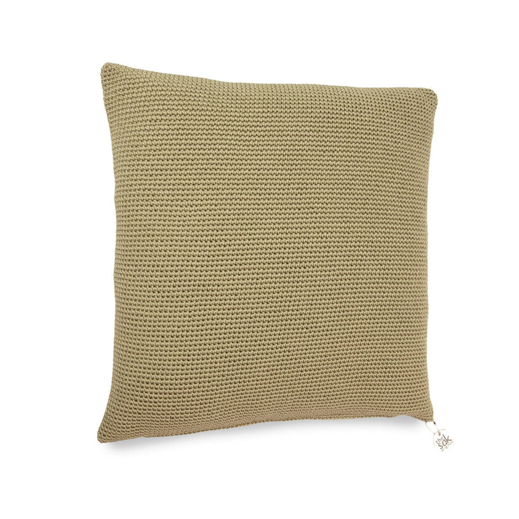 The Sak Pillow Cover 18 x 18 - Hand Crochet - Sage