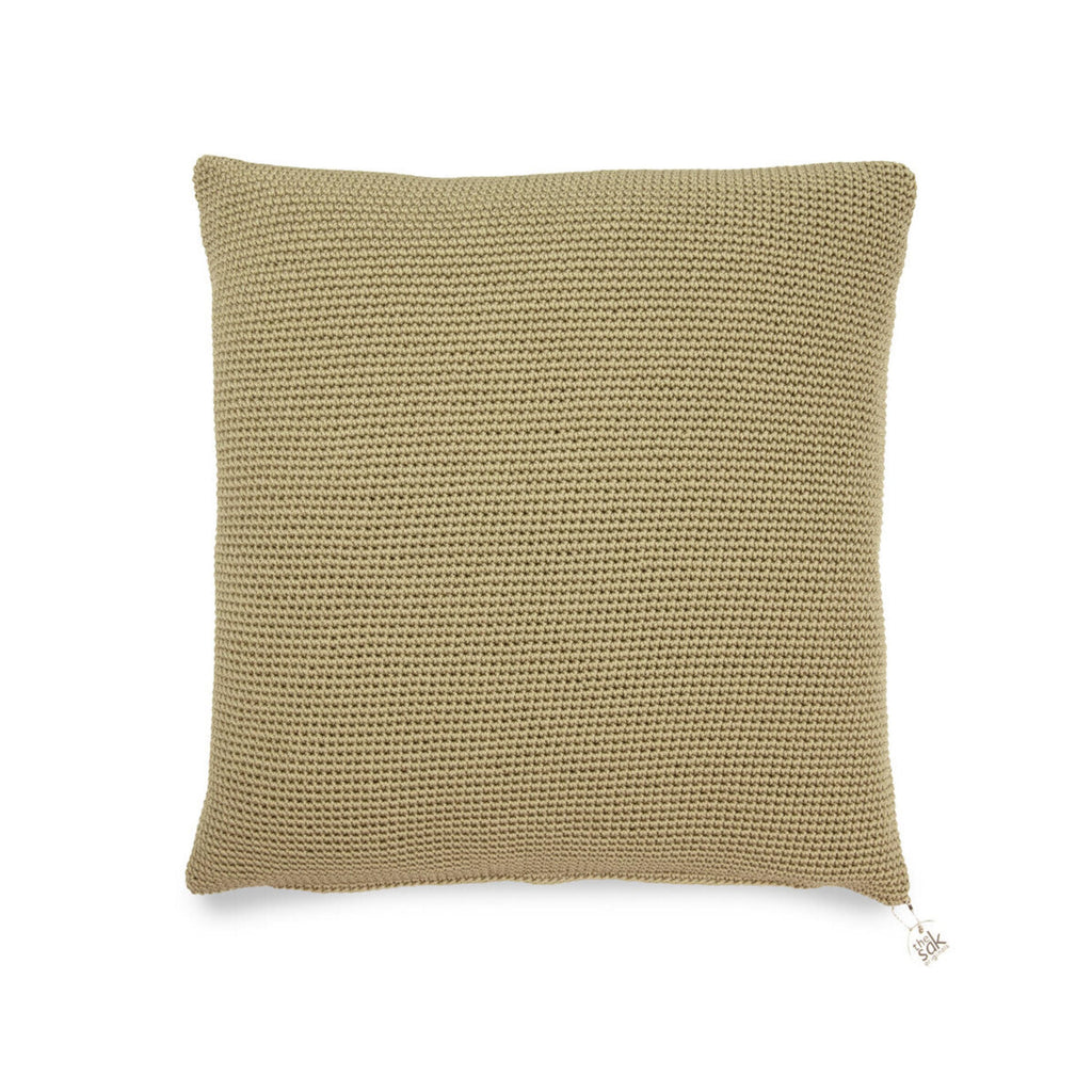 The Sak Pillow Cover 18 x 18 - Hand Crochet - Sage