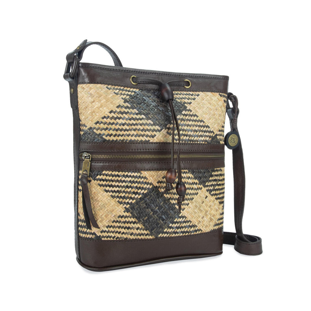 The Sak Bali Rattan Bucket - Rattan - Brown Patterned