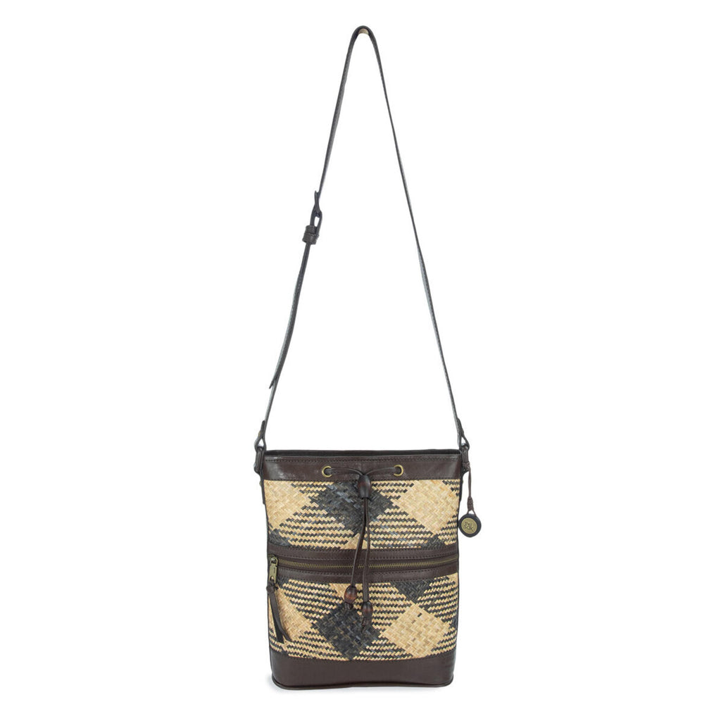 The Sak Bali Rattan Bucket - Rattan - Brown Patterned