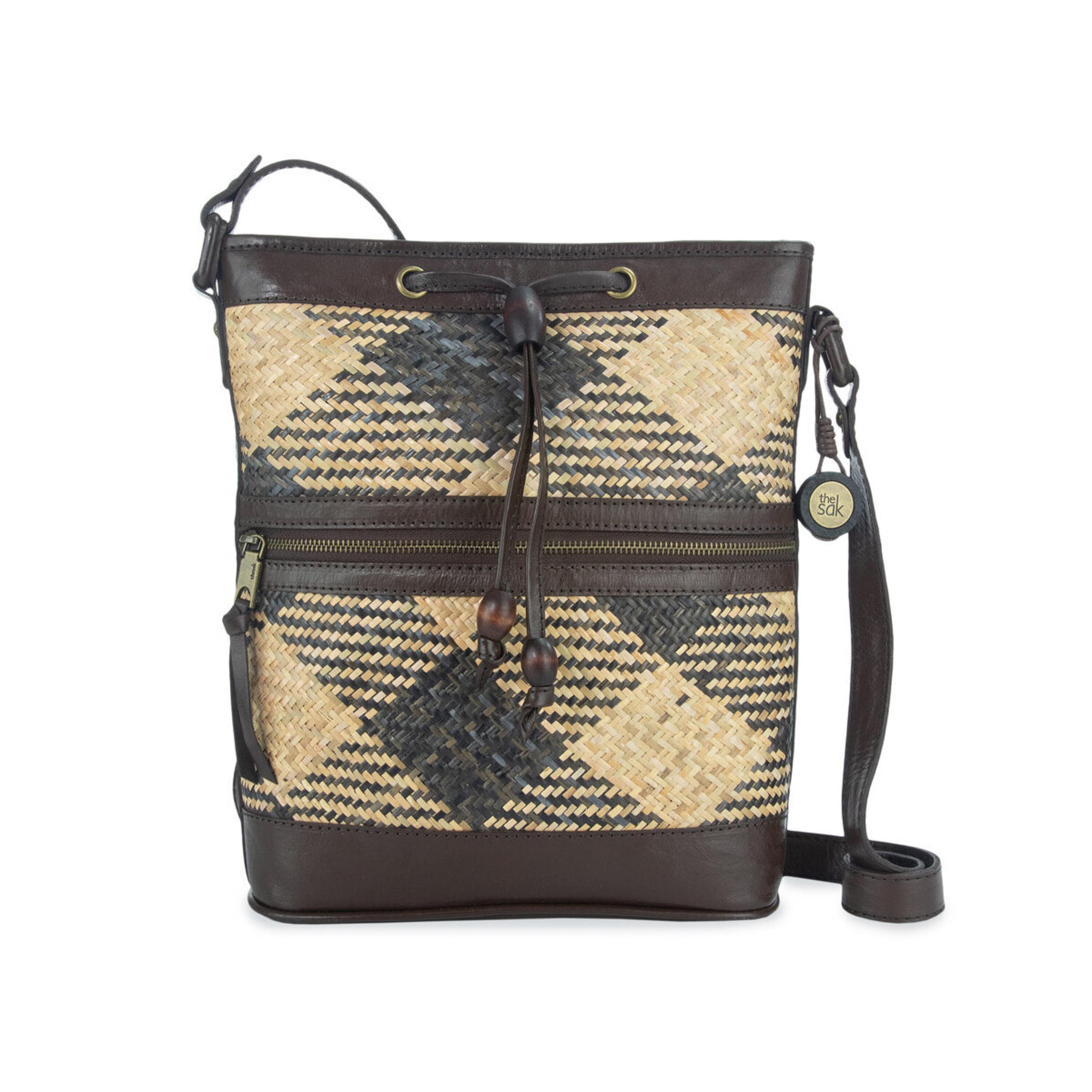 The Sak Bali Rattan Bucket - Rattan - Brown Patterned