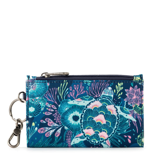 Sakroots Encino Essential Wallet EcoTwill - |Royal Blue Seascape|