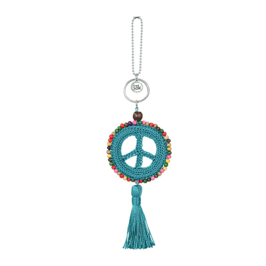 The Sak Yarnicharmz Peace Dangle Crochet - |Azure|