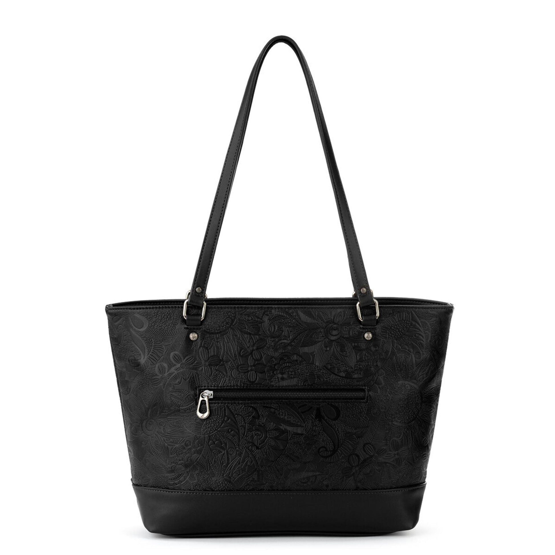 Sakroots Arcadia Recycled Medium Tote Vegan Leather - |Black|