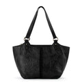 The Sak Bolinas Satchel - Leather - Black Leaf Embossed