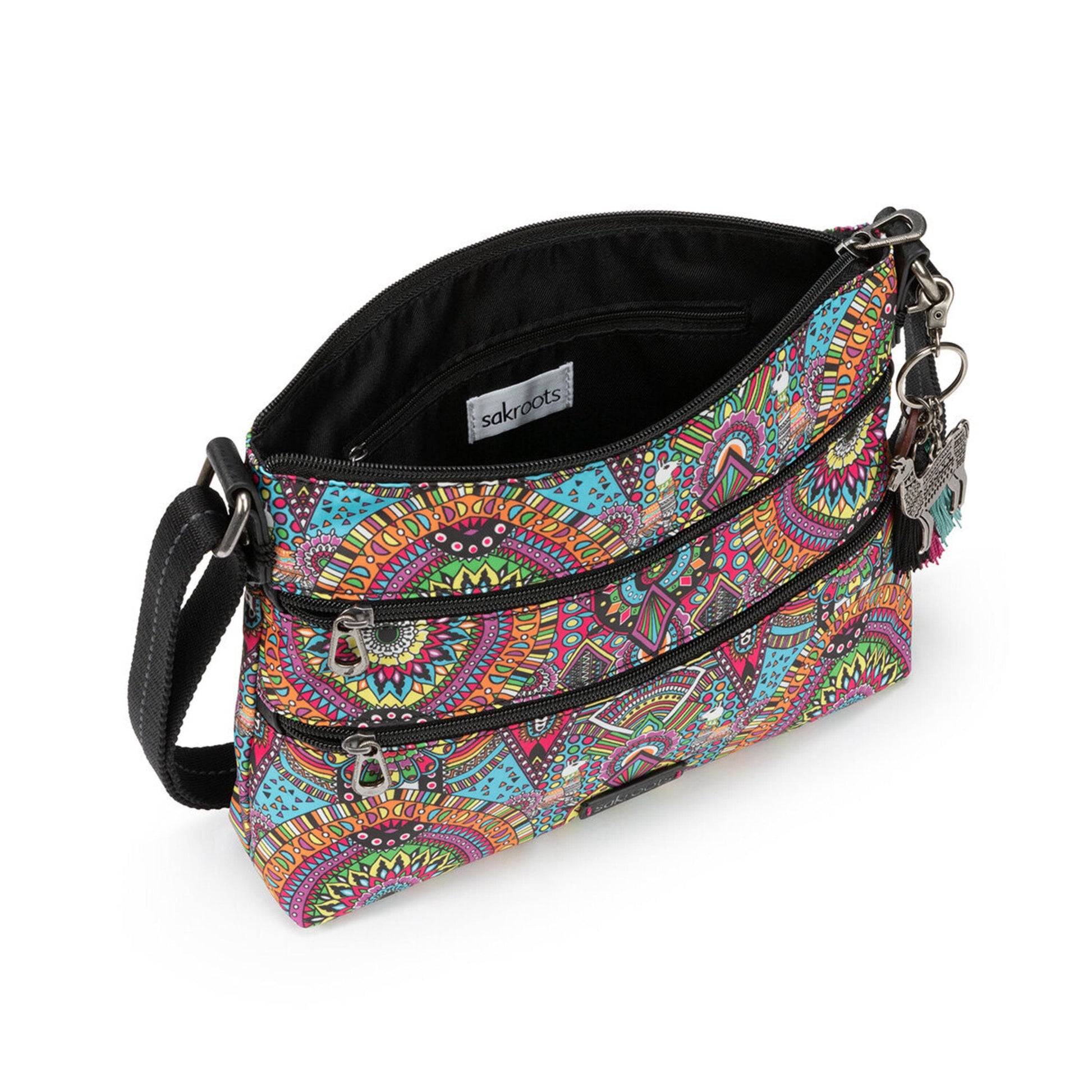 Sakroots Basic Crossbody EcoTwill - |Rainbow Wanderlust|