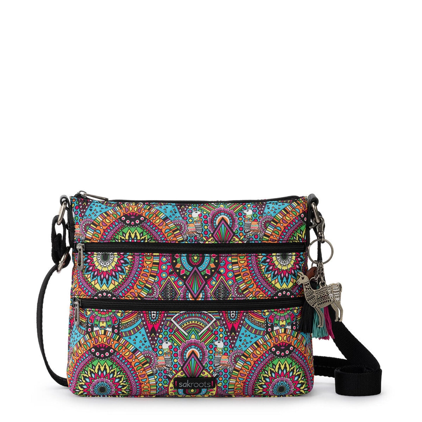 Sakroots Basic Crossbody EcoTwill - |Rainbow Wanderlust|